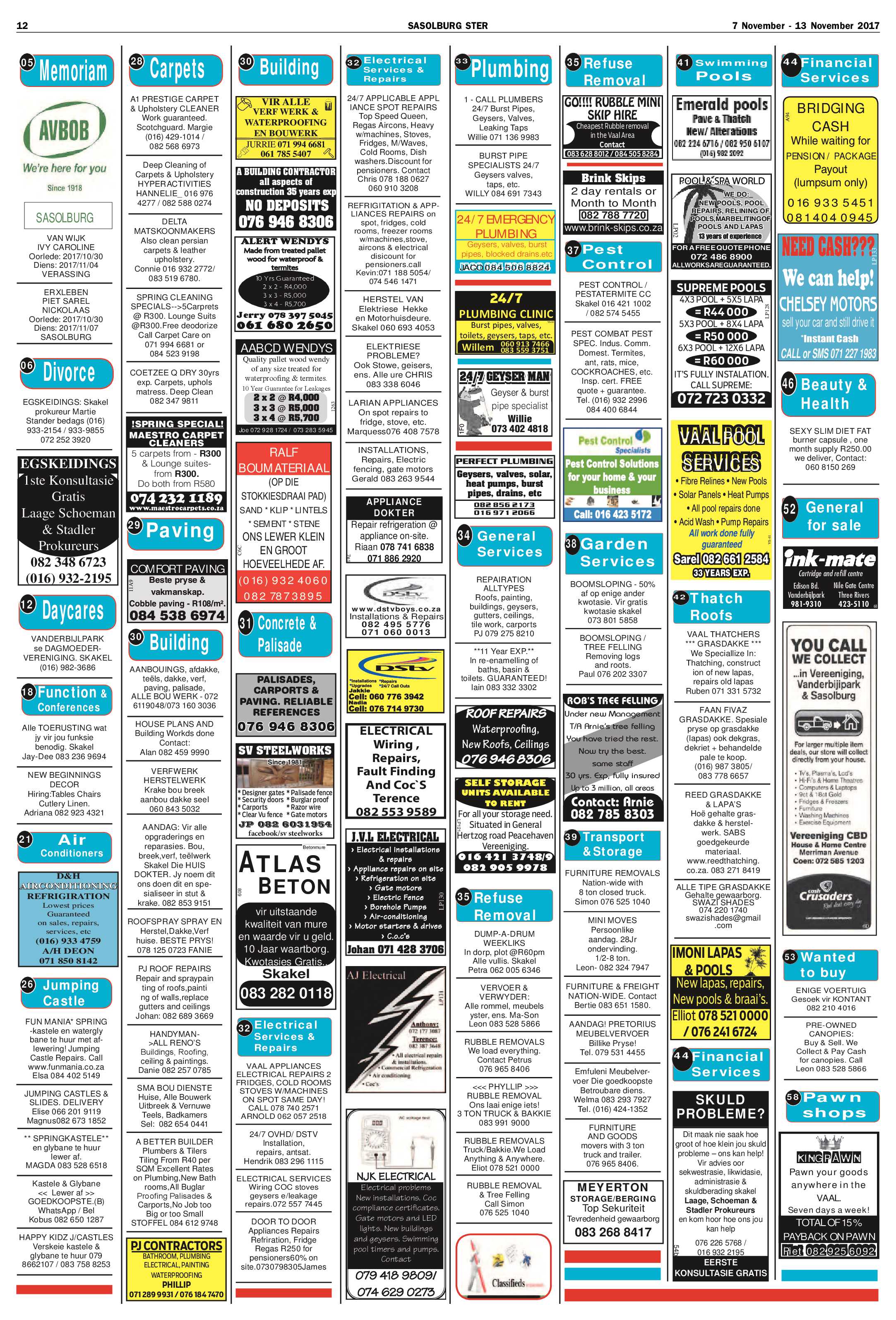 Sasolburg Ster 7 – 13 November 2017 page 12