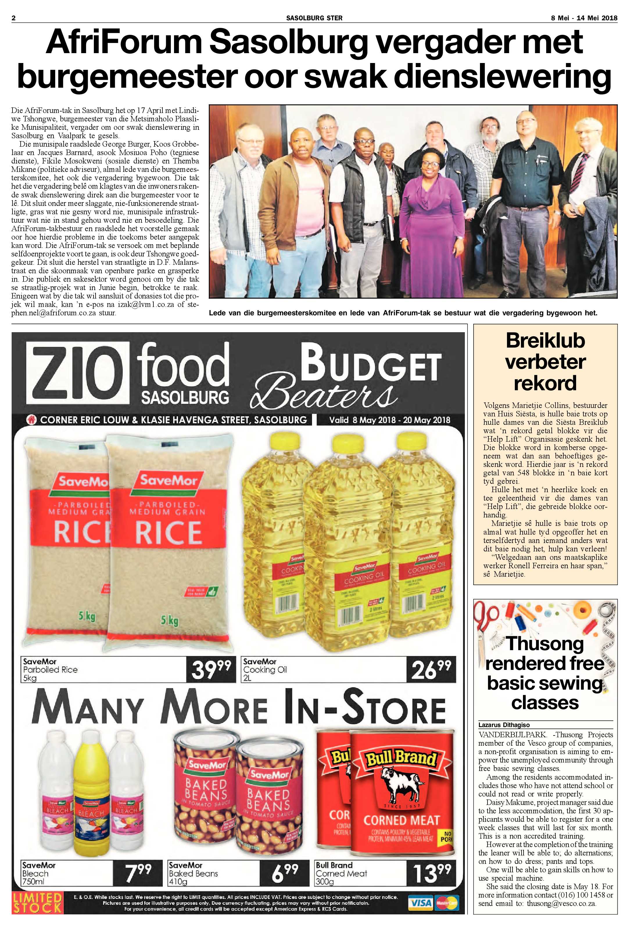 Sasolburg Ster 8 – 14 Mei 2018 page 2