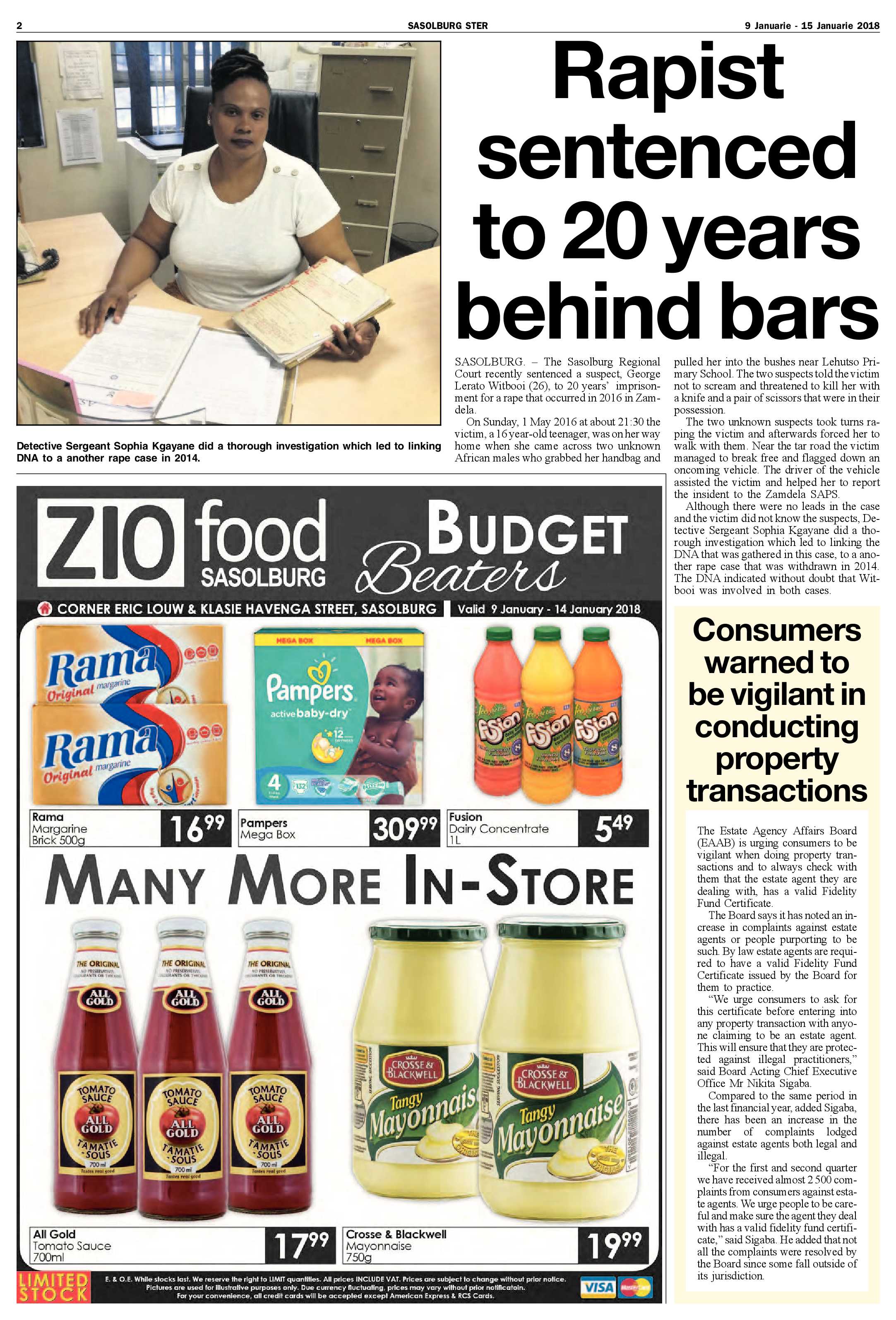 Sasolburg Ster 9 – 15 Januarie 2018 page 2