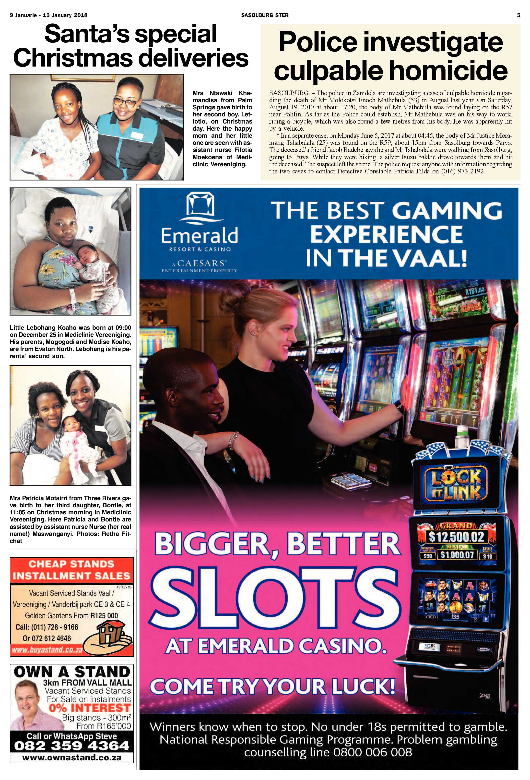 Sasolburg Ster 9 – 15 Januarie 2018 page 5