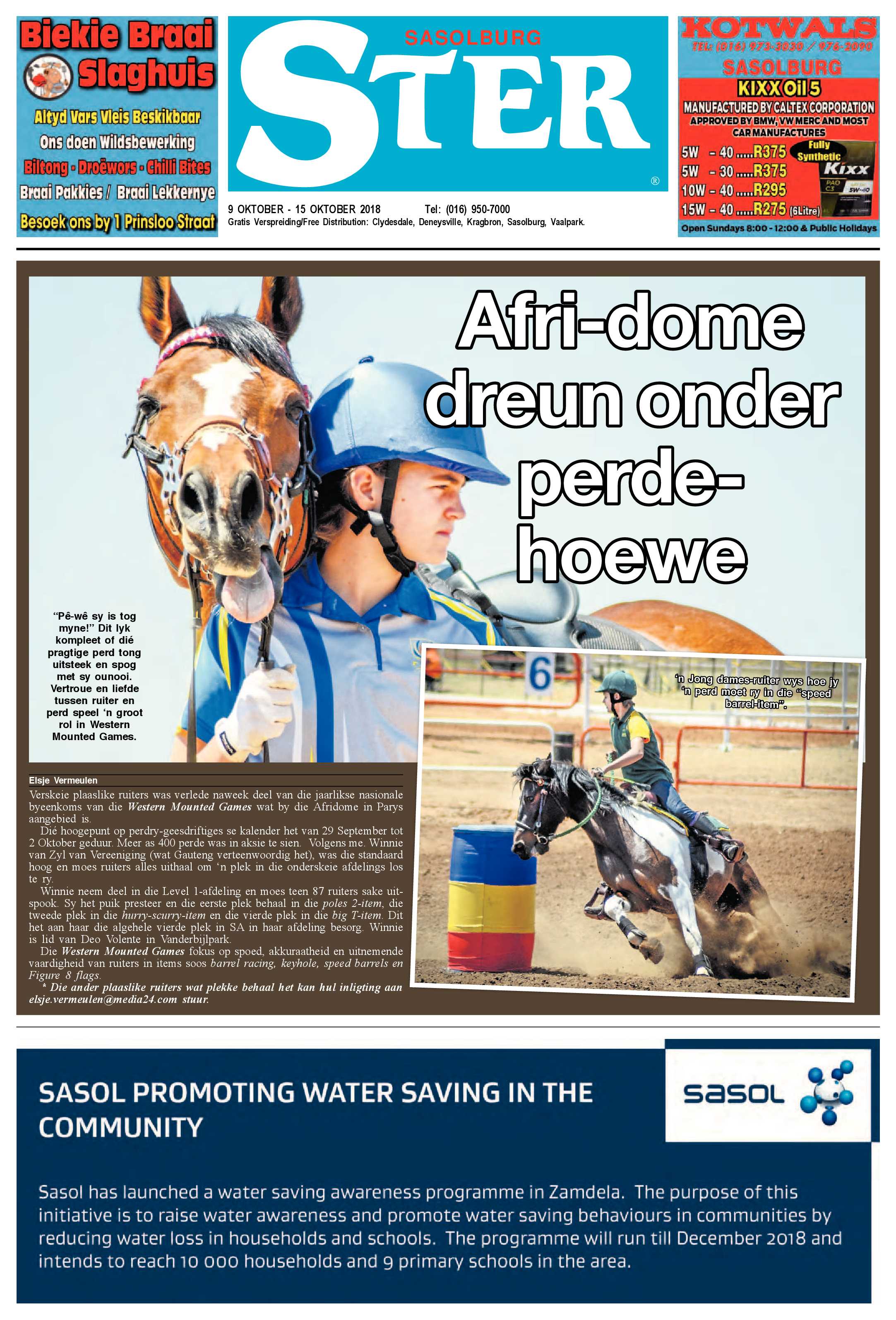 Sasolburg Ster 9 – 15 Oktober 2018 page 1