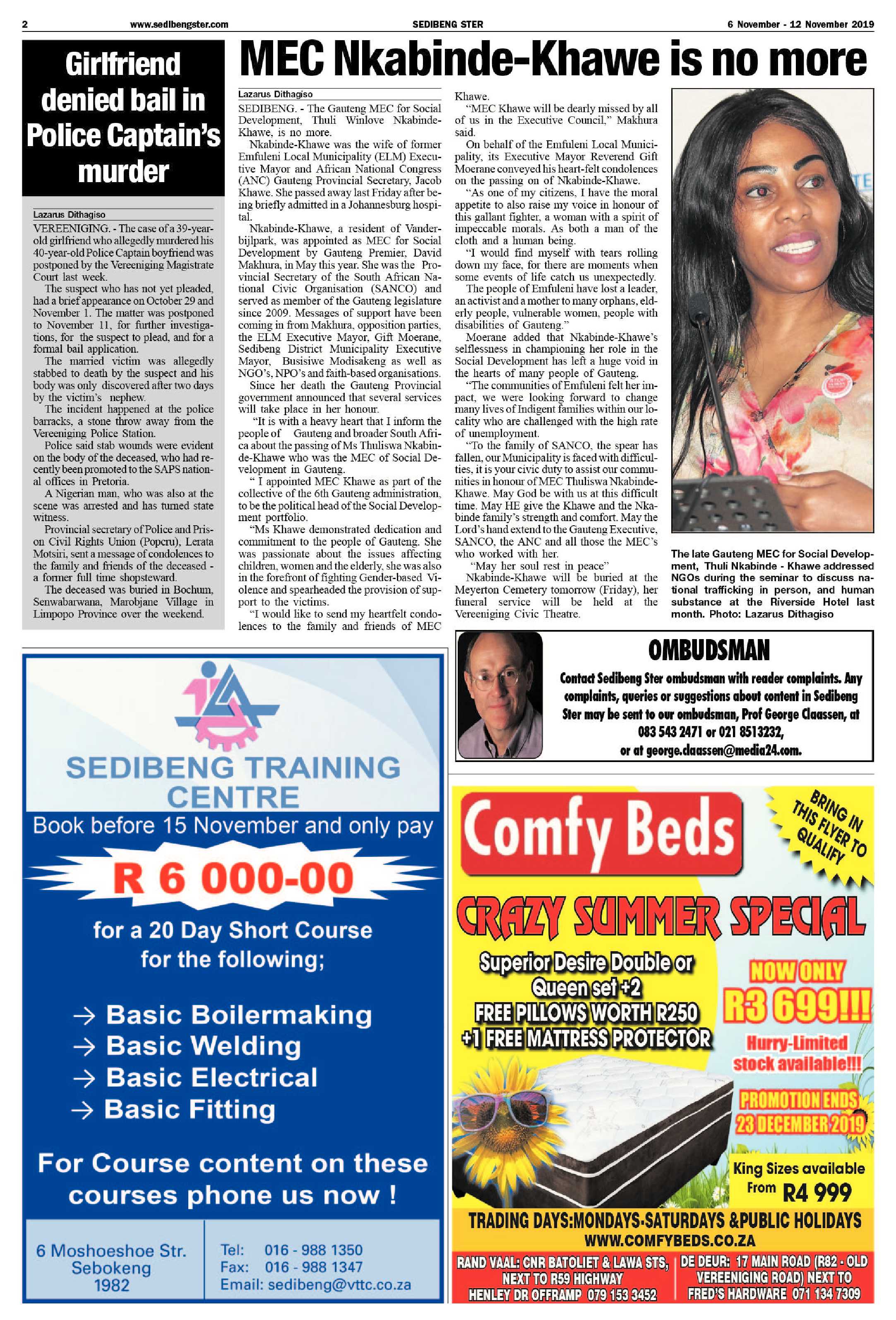 SedibengSter 6 – 12 November 2019 page 2