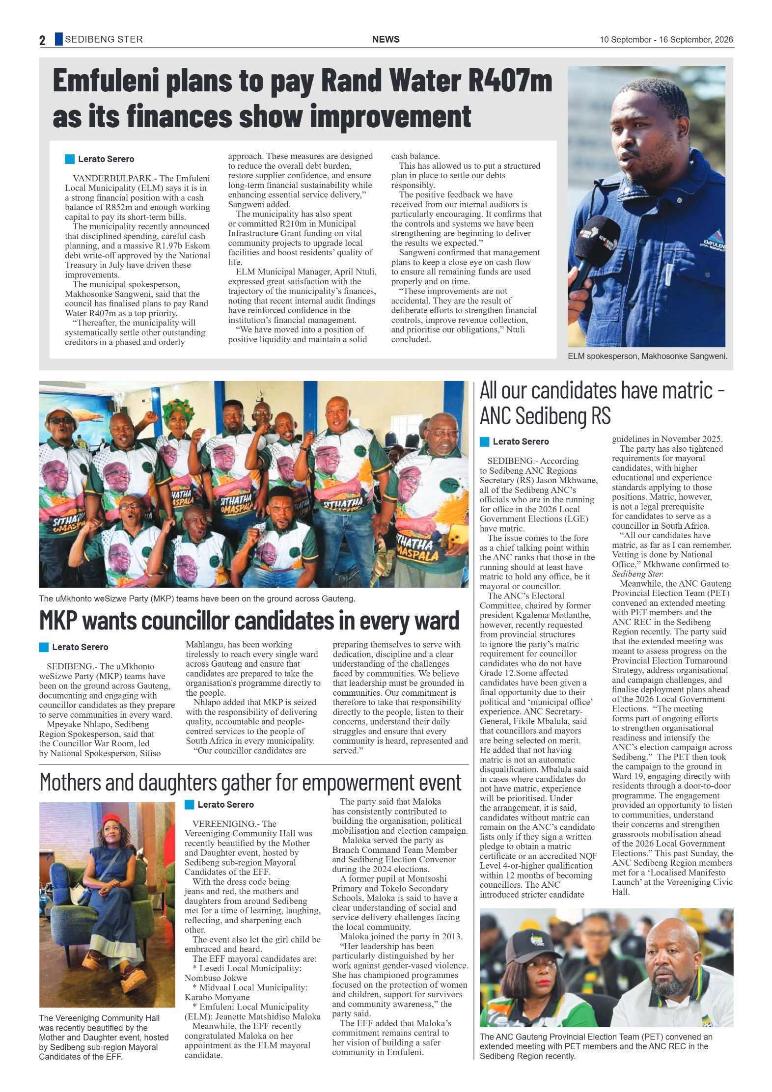 Sedibeng Ster – 10 September 2026 page 2