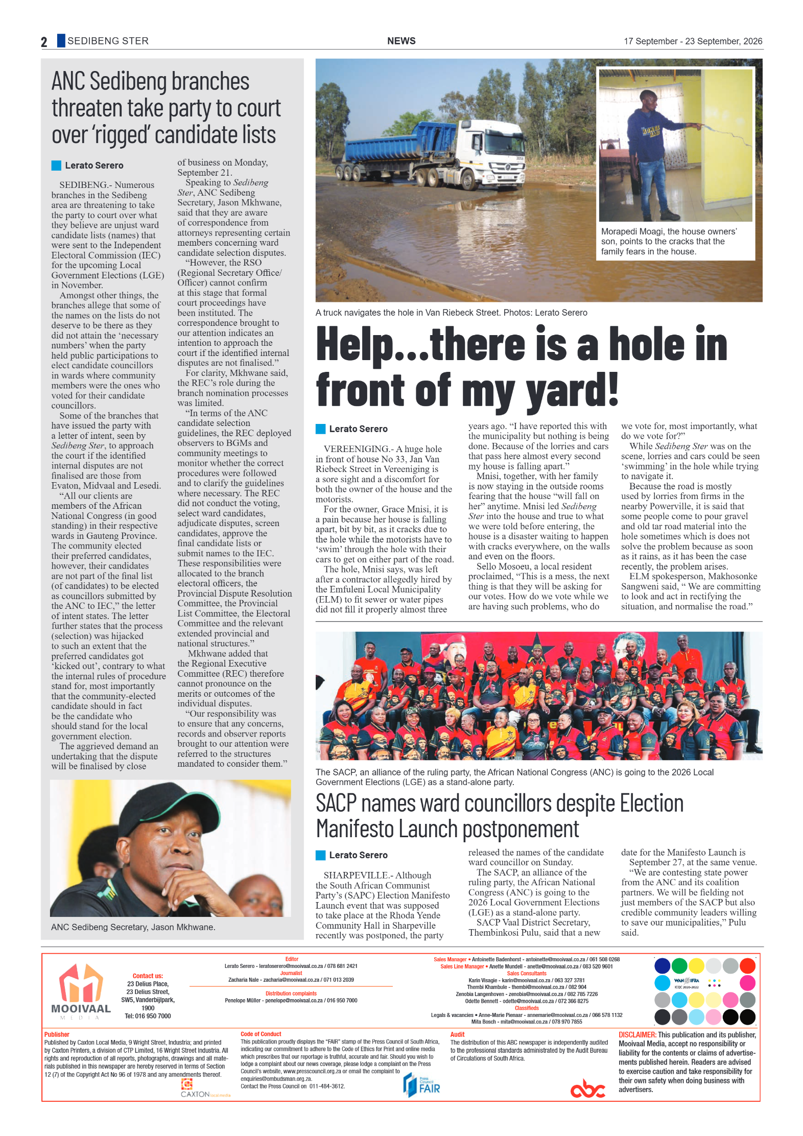 Sedibeng Ster – 17 September 2026 page 2