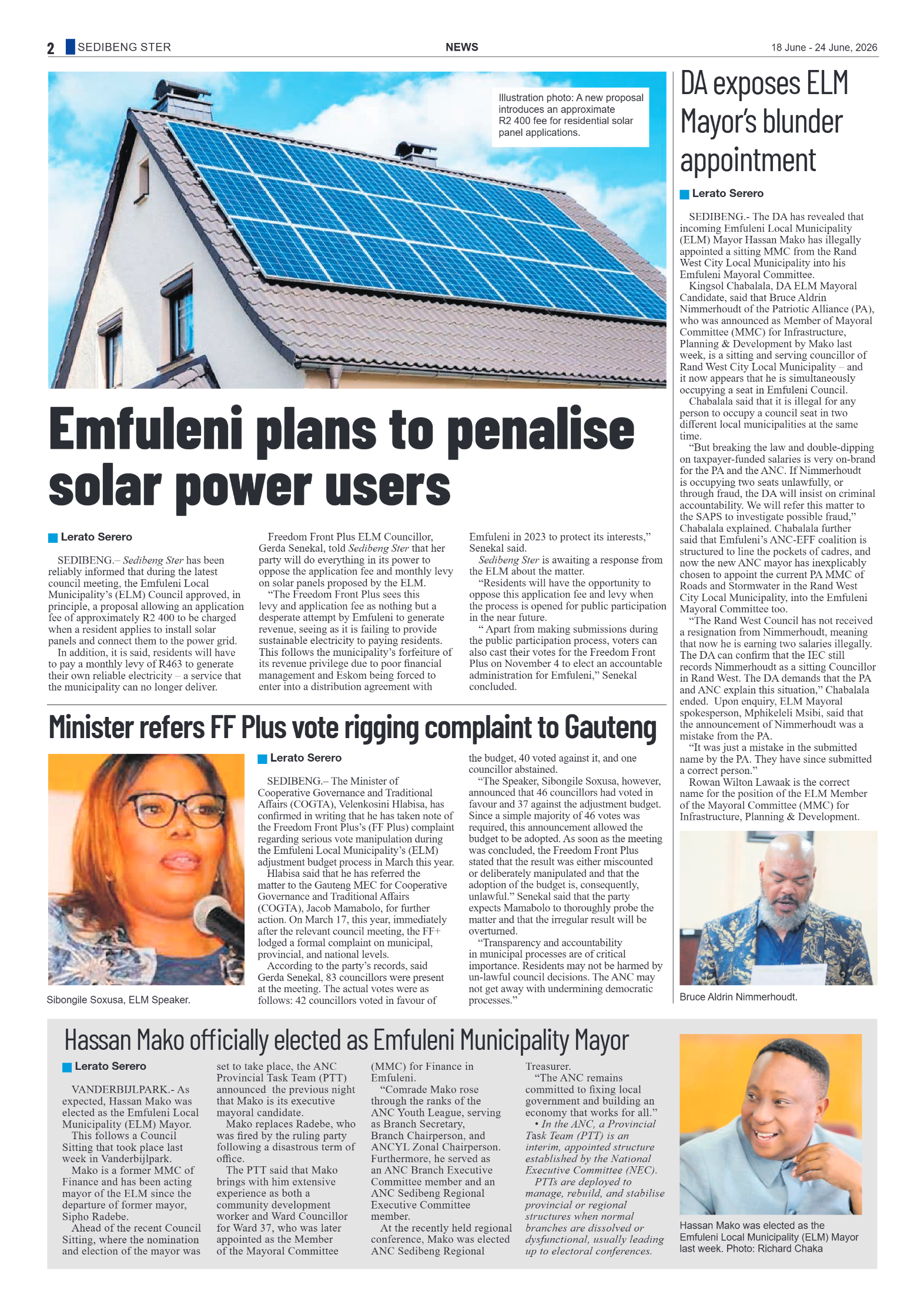 Sedibeng Ster – 18 June 2026 page 2