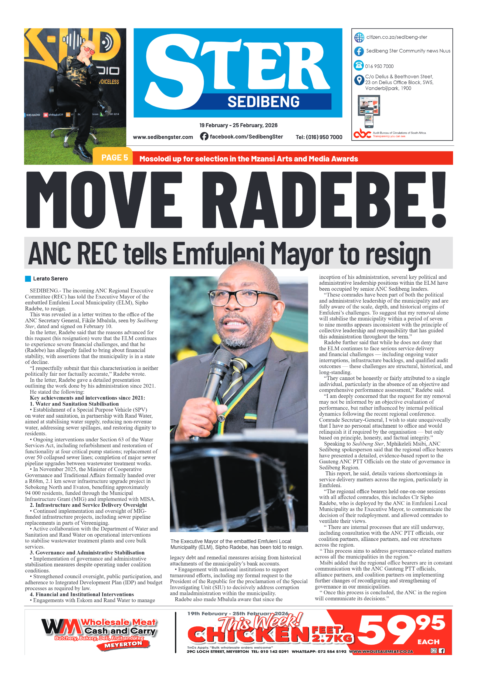 Sedibeng Ster – 19 February 2026 page 1