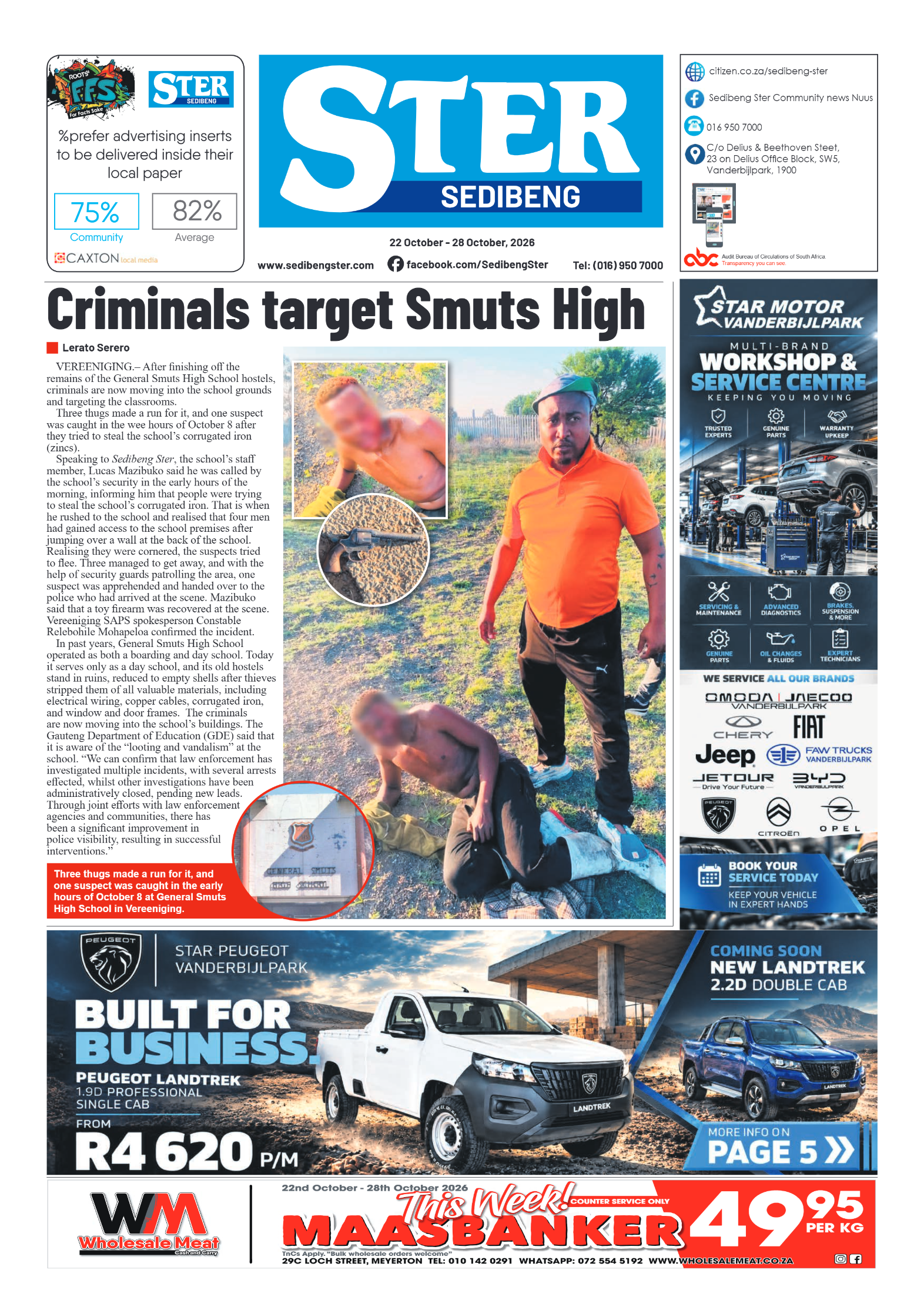 Sedibeng Ster – 22 October 2026 page 1