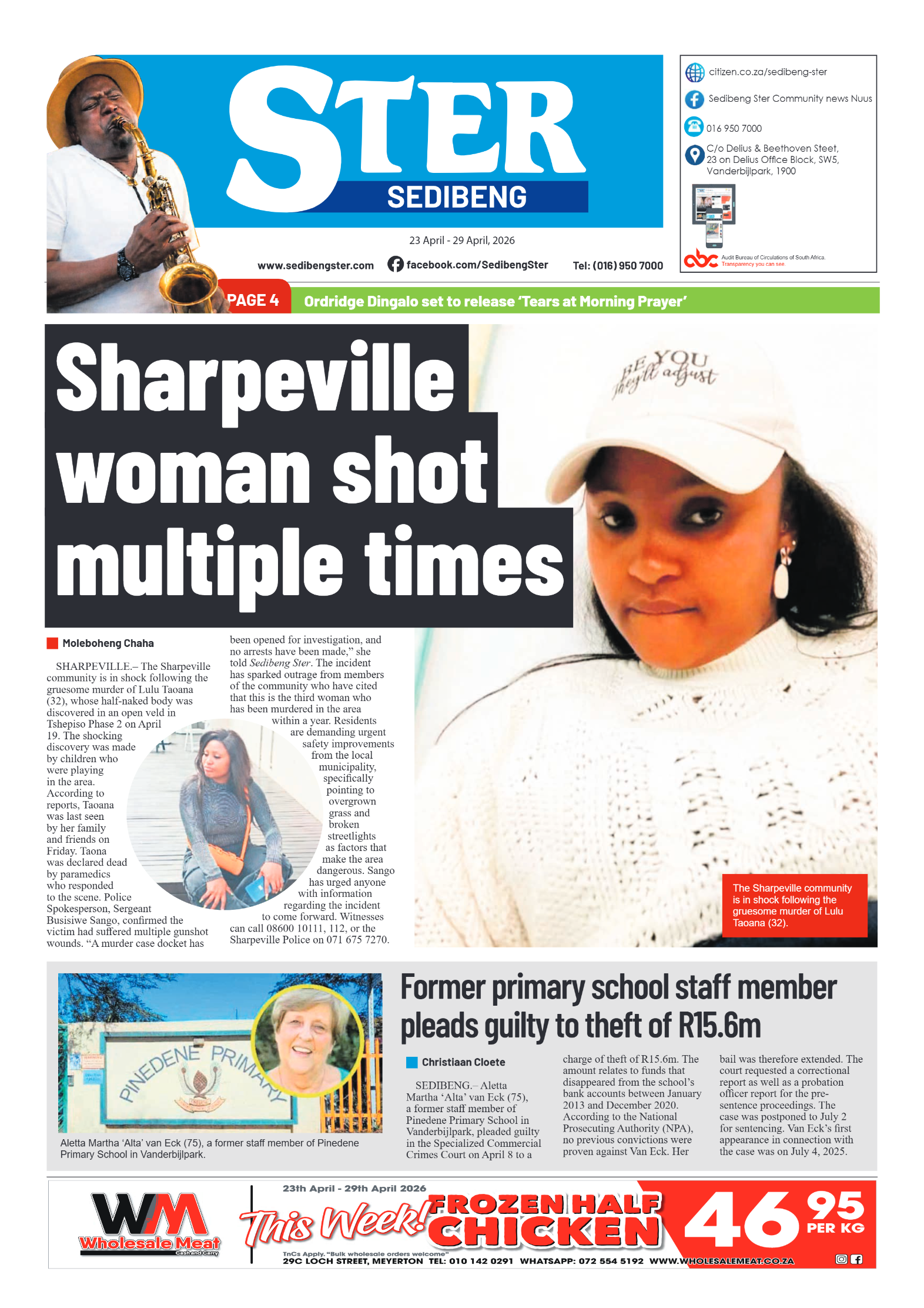 Sedibeng Ster – 23 April 2026 page 1