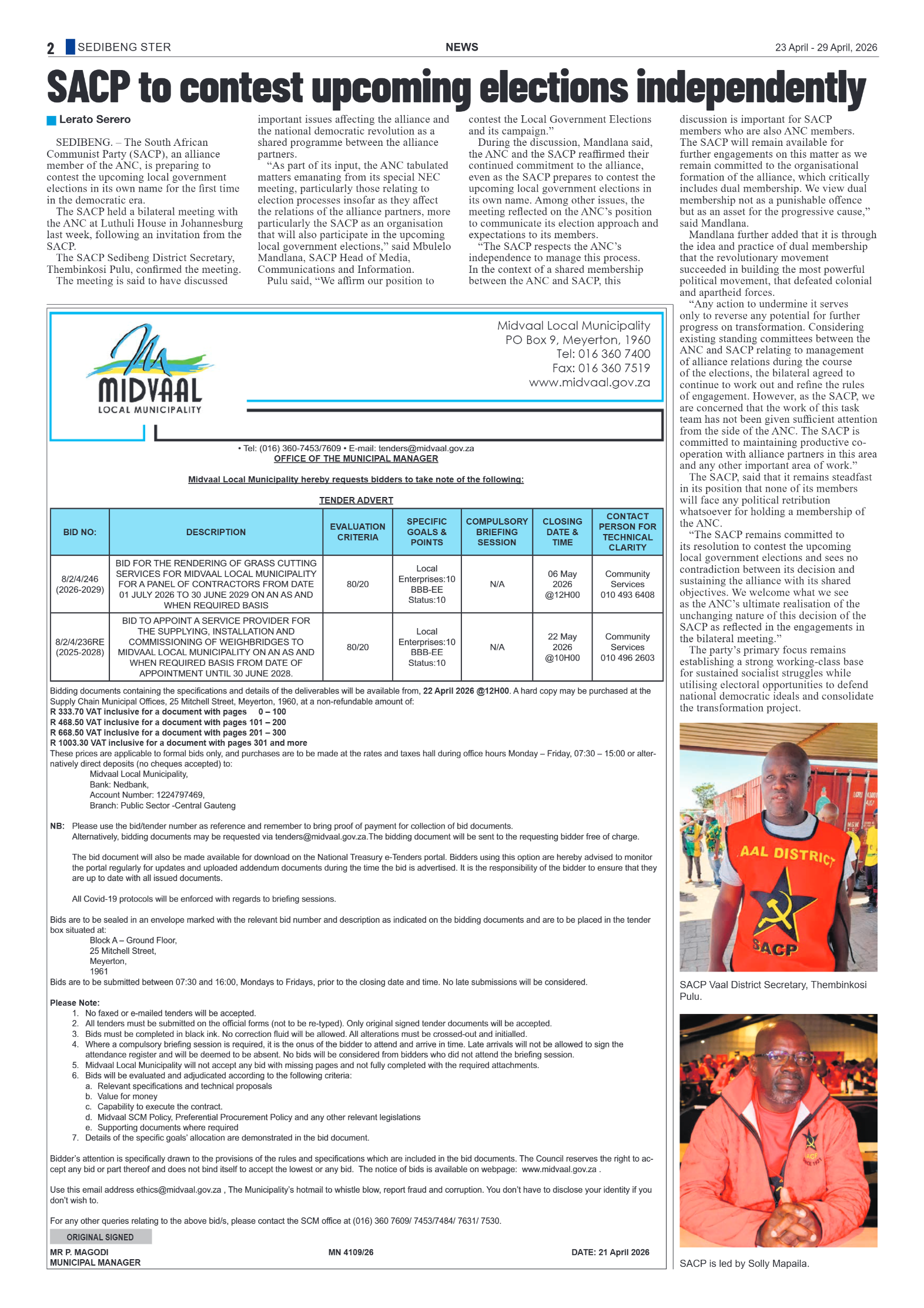 Sedibeng Ster – 23 April 2026 page 2