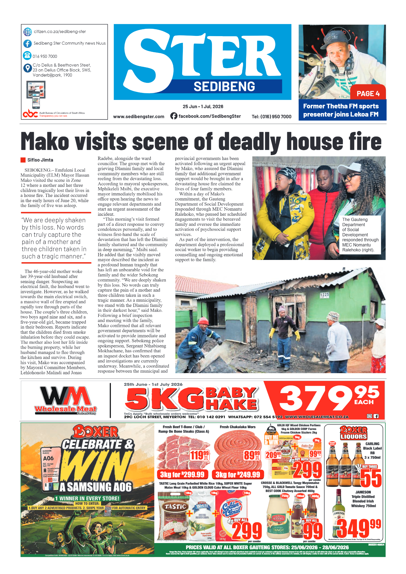 Sedibeng Ster – 25 June 2026 page 1