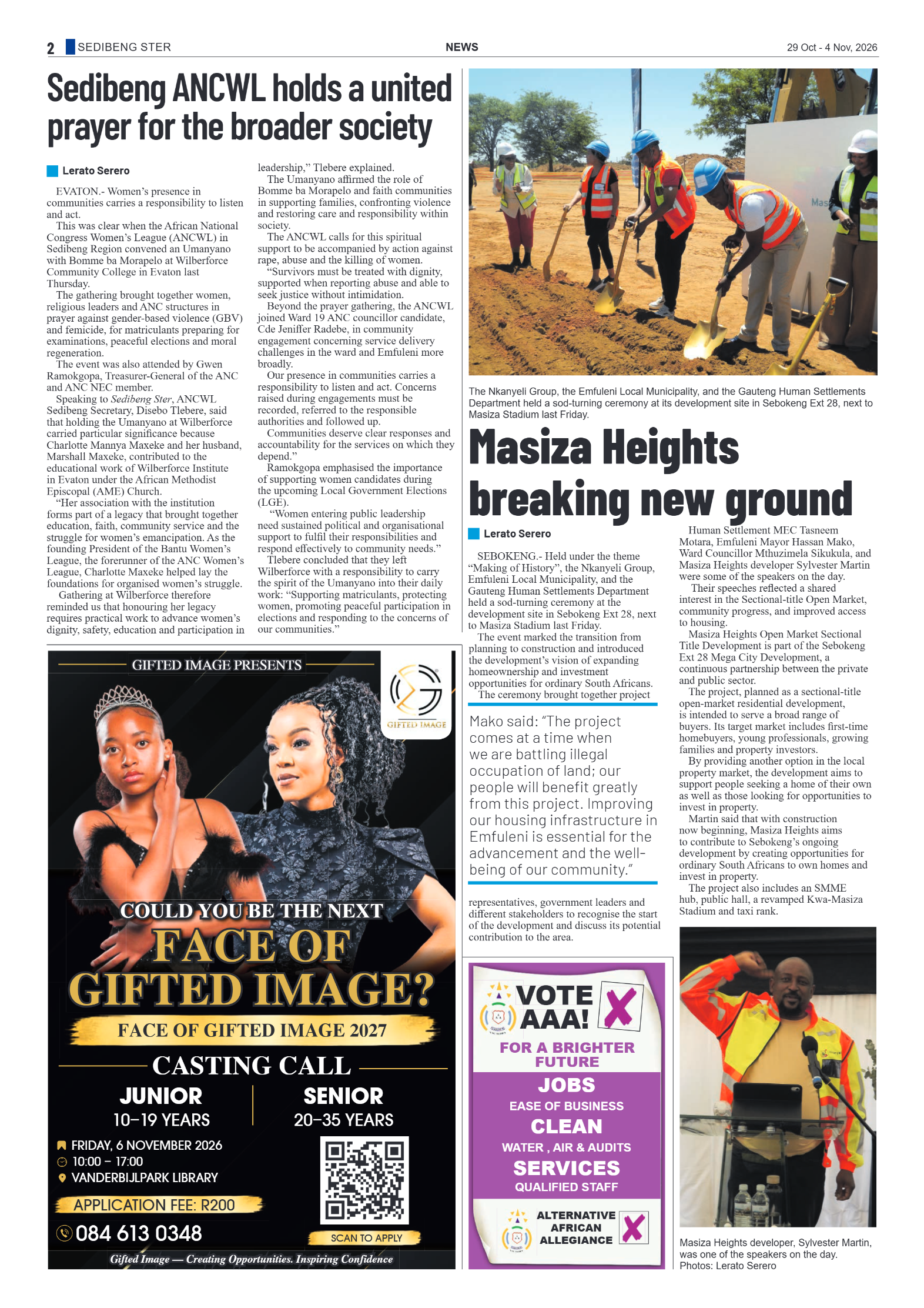 Sedibeng Ster – 29 October 2026 page 2