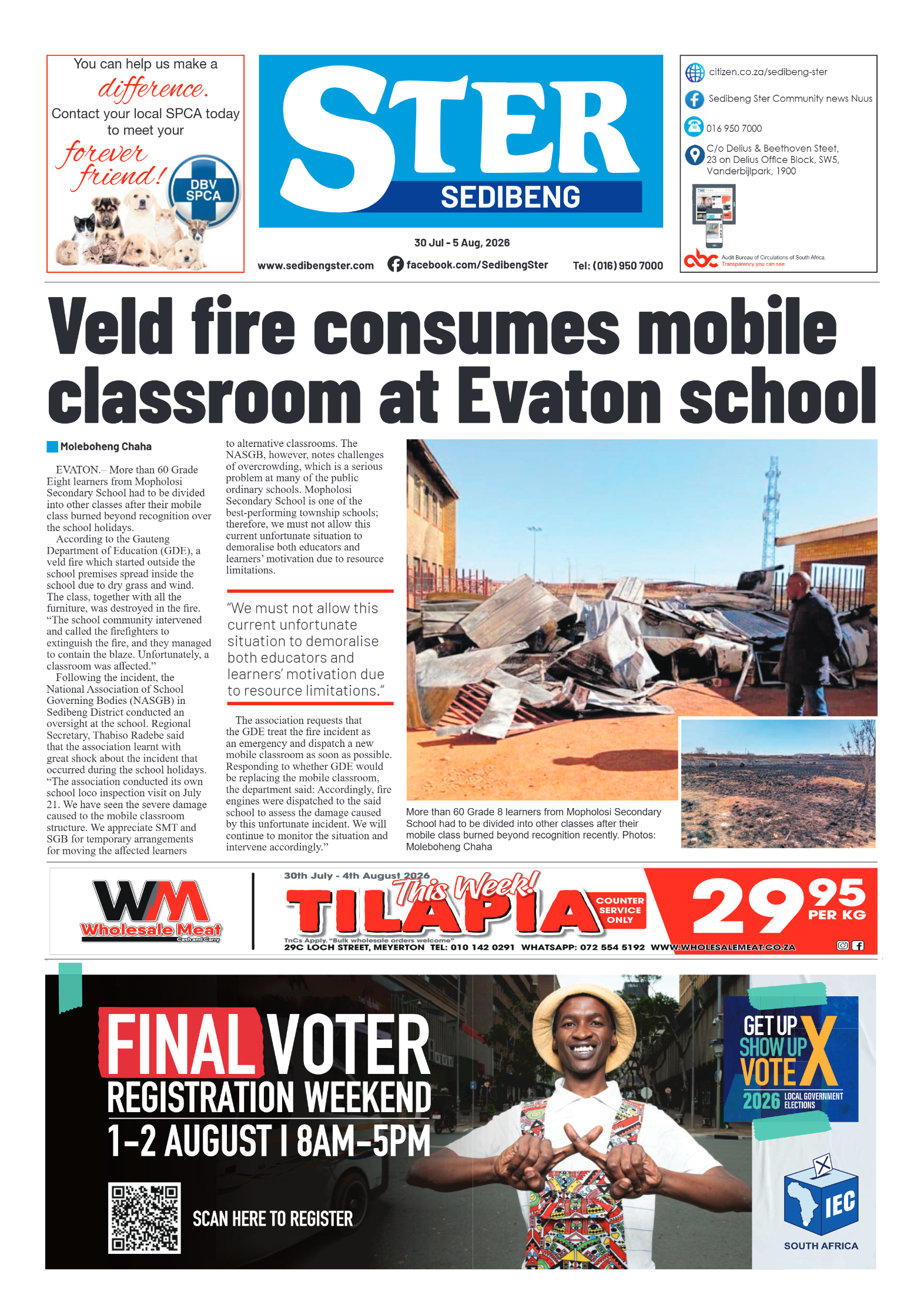 Sedibeng Ster – 30 July 2026 page 1