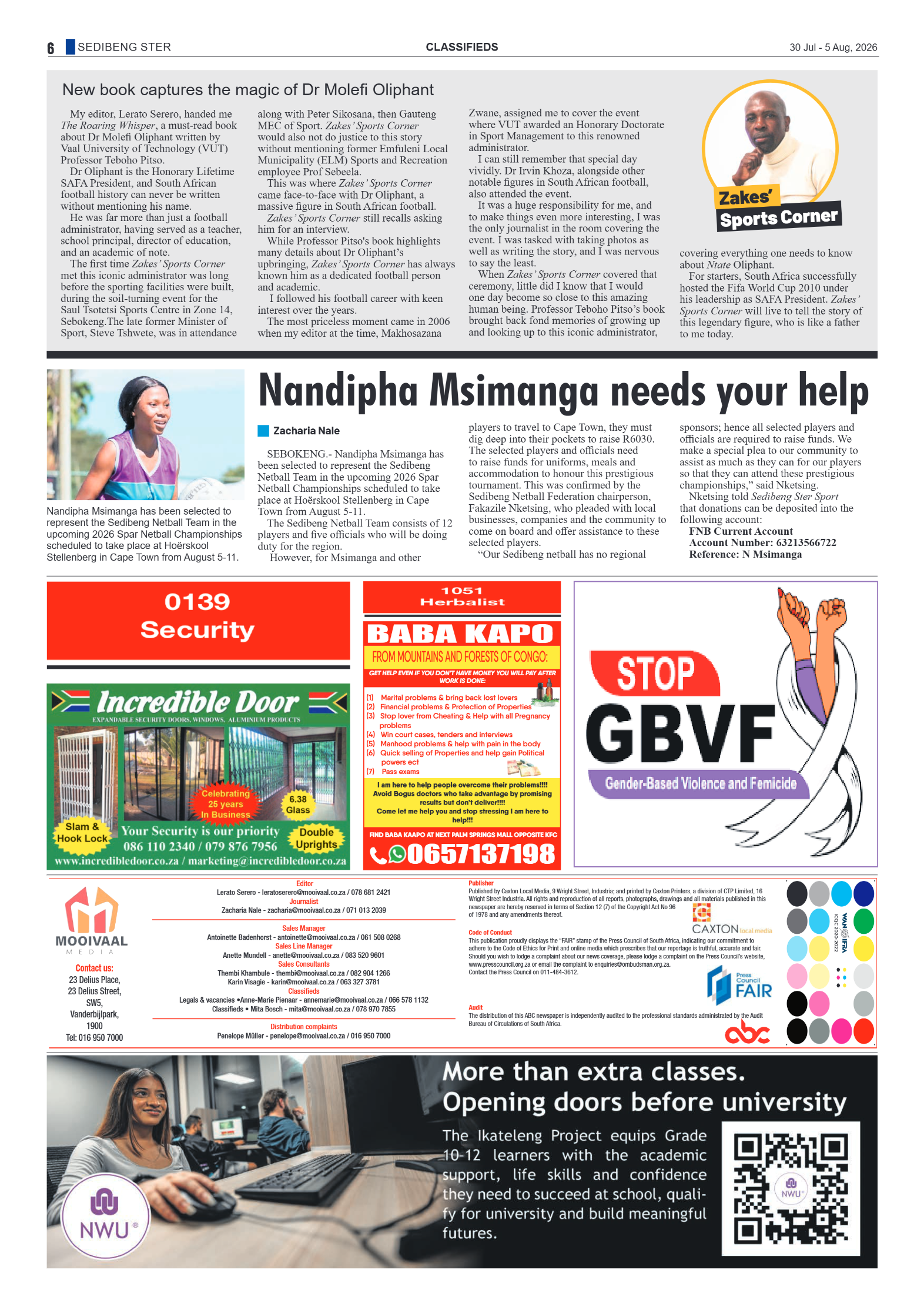 Sedibeng Ster – 30 July 2026 page 6