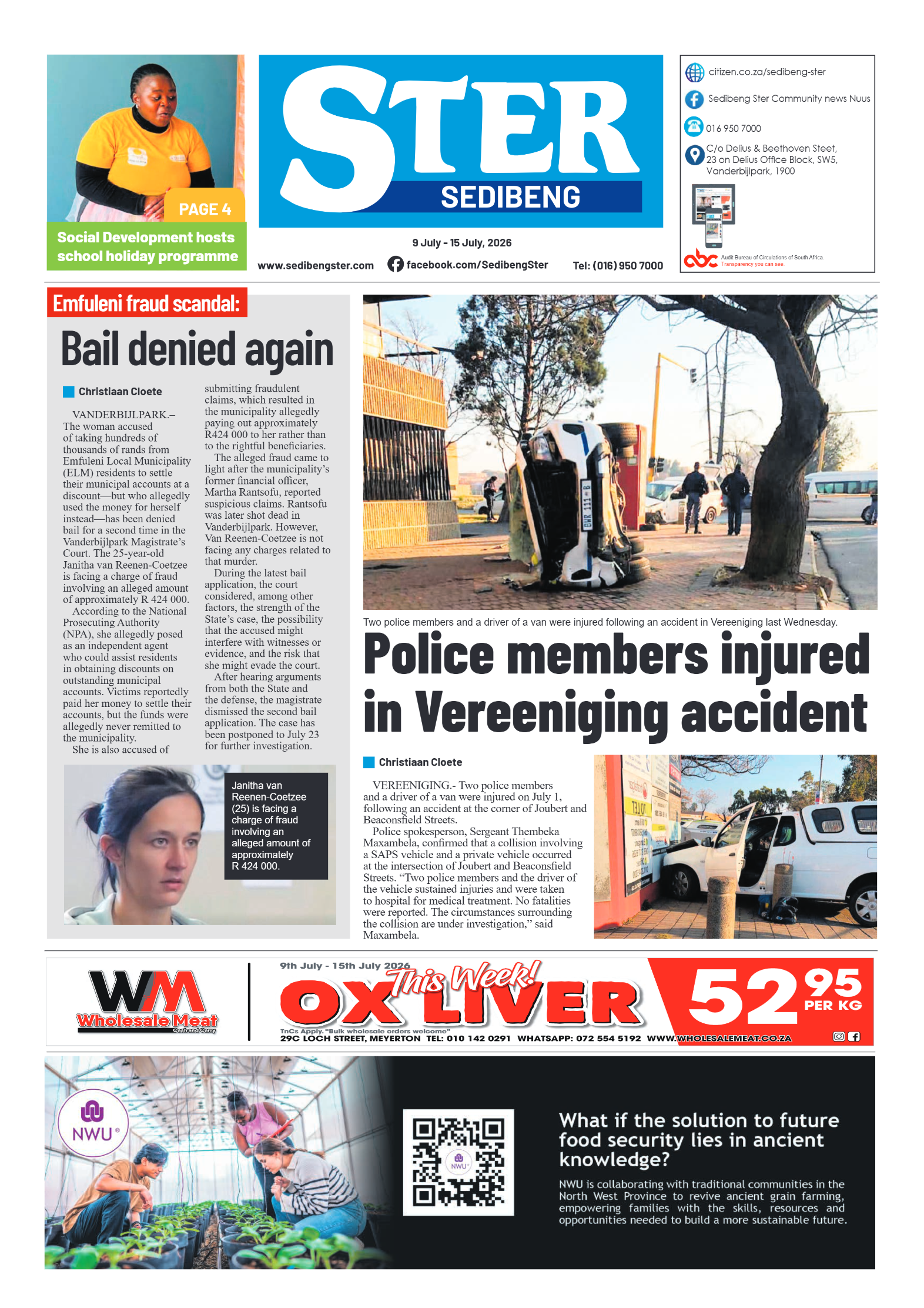 Sedibeng Ster – 9 July 2026 page 1