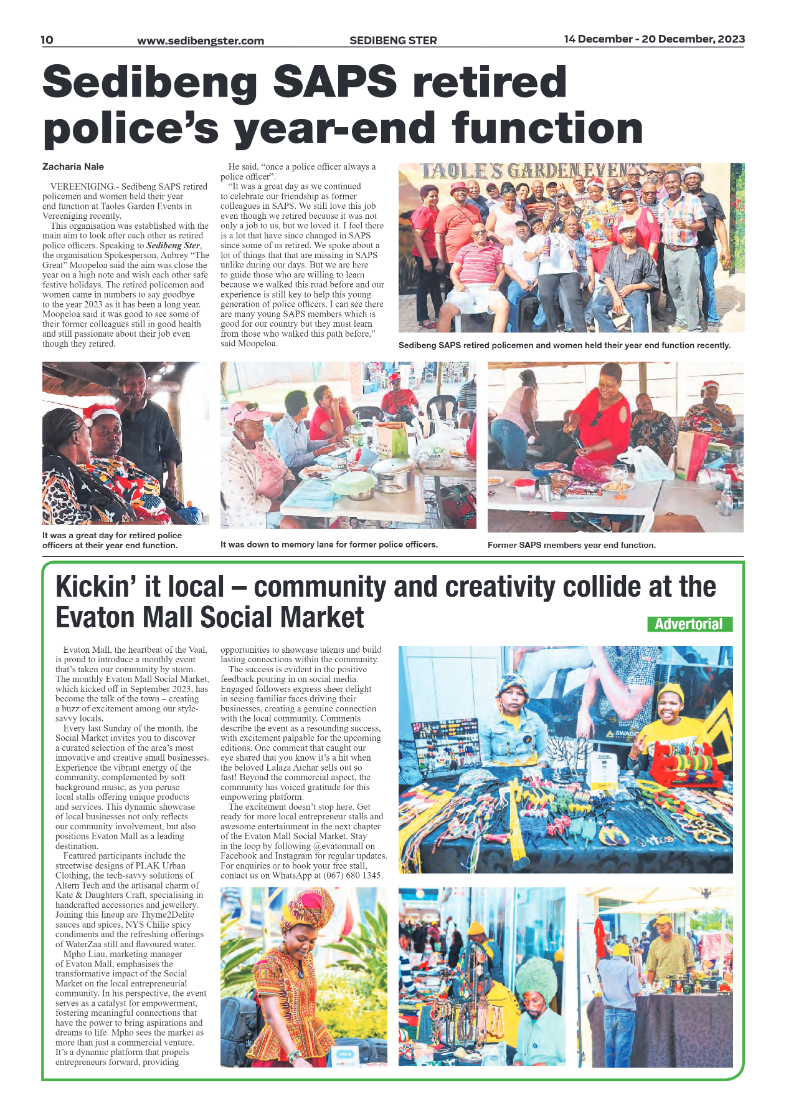 Sedibeng ster 14 December – 20 December, 2023 page 10