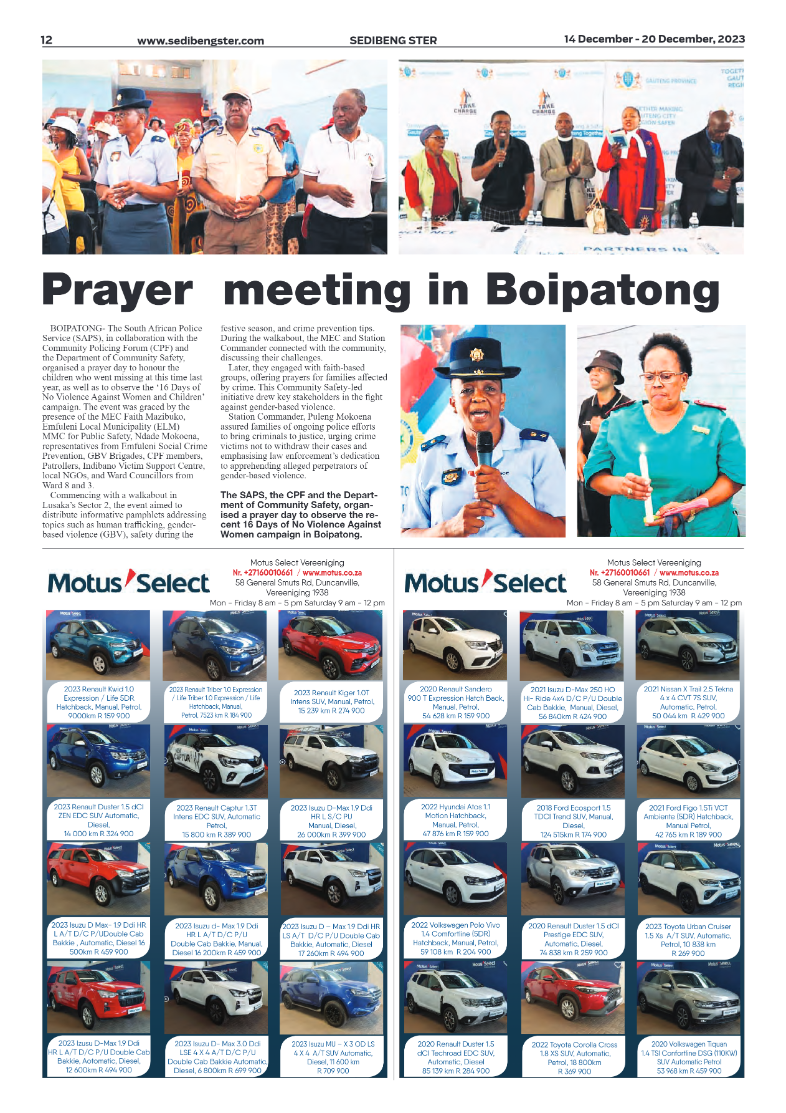 Sedibeng ster 14 December – 20 December, 2023 page 12