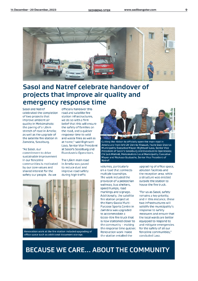 Sedibeng ster 14 December – 20 December, 2023 page 9