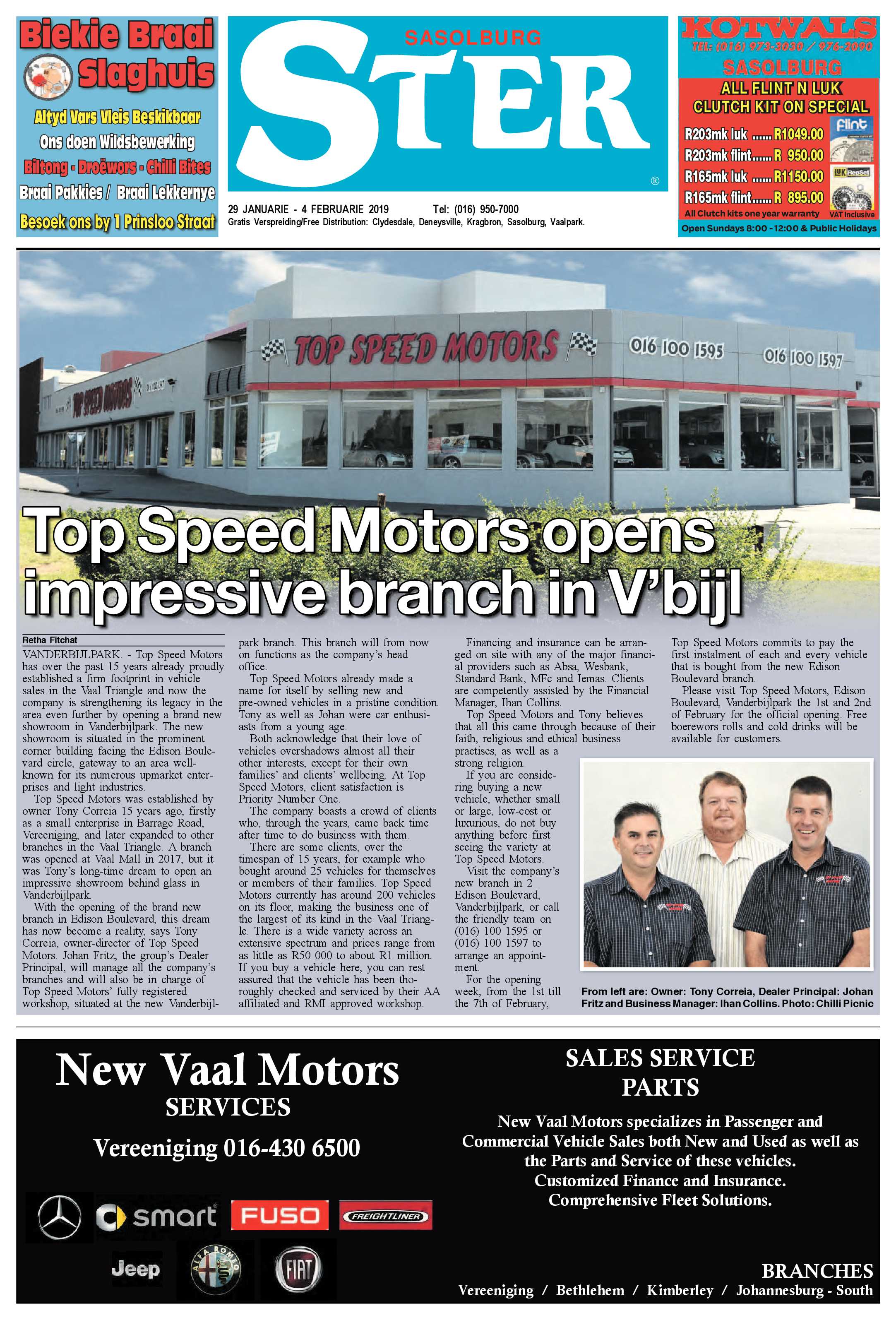 Sasolburg Ster 29 Januarie – 4 Februarie 2019 page 1