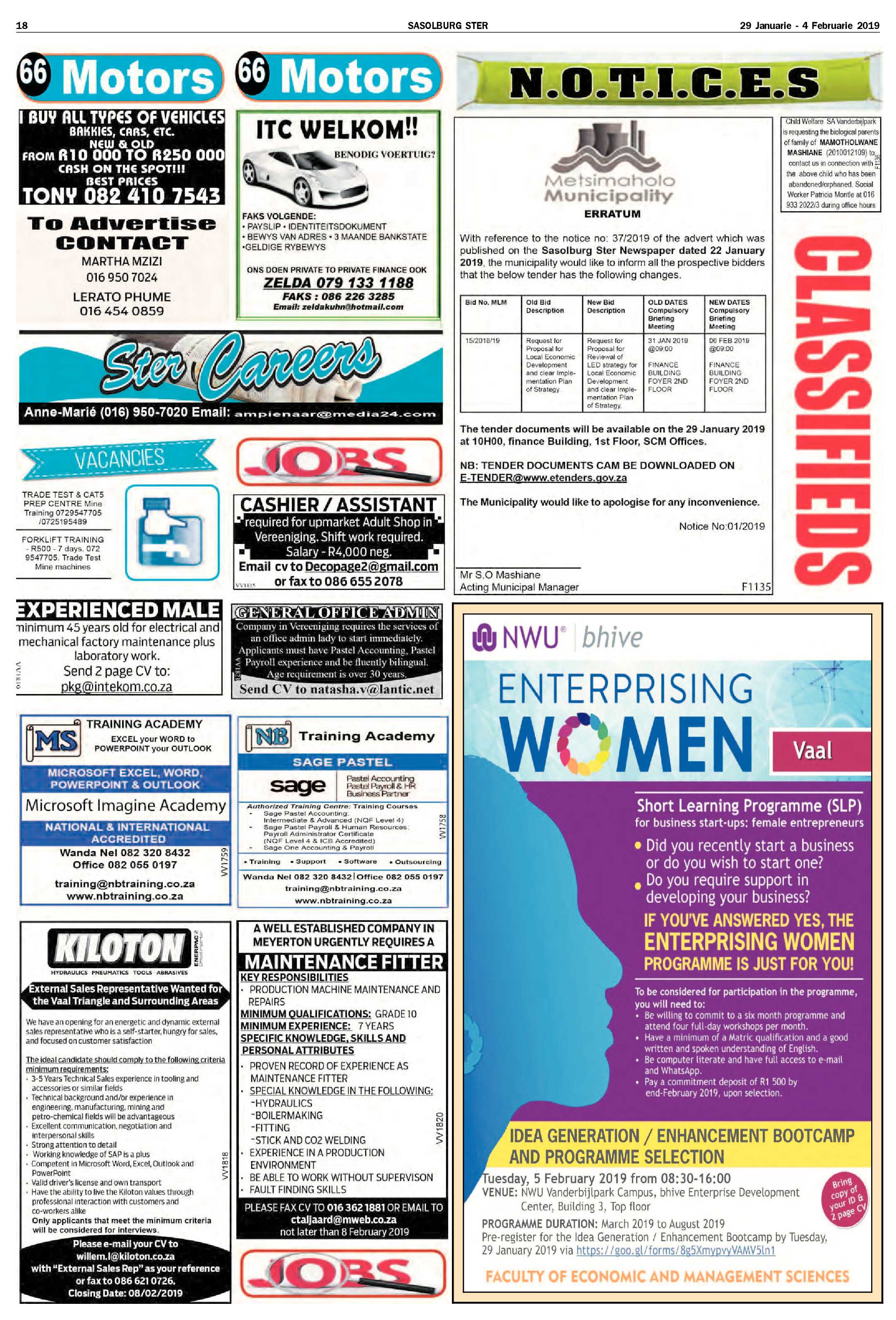 Sasolburg Ster 29 Januarie – 4 Februarie 2019 page 18