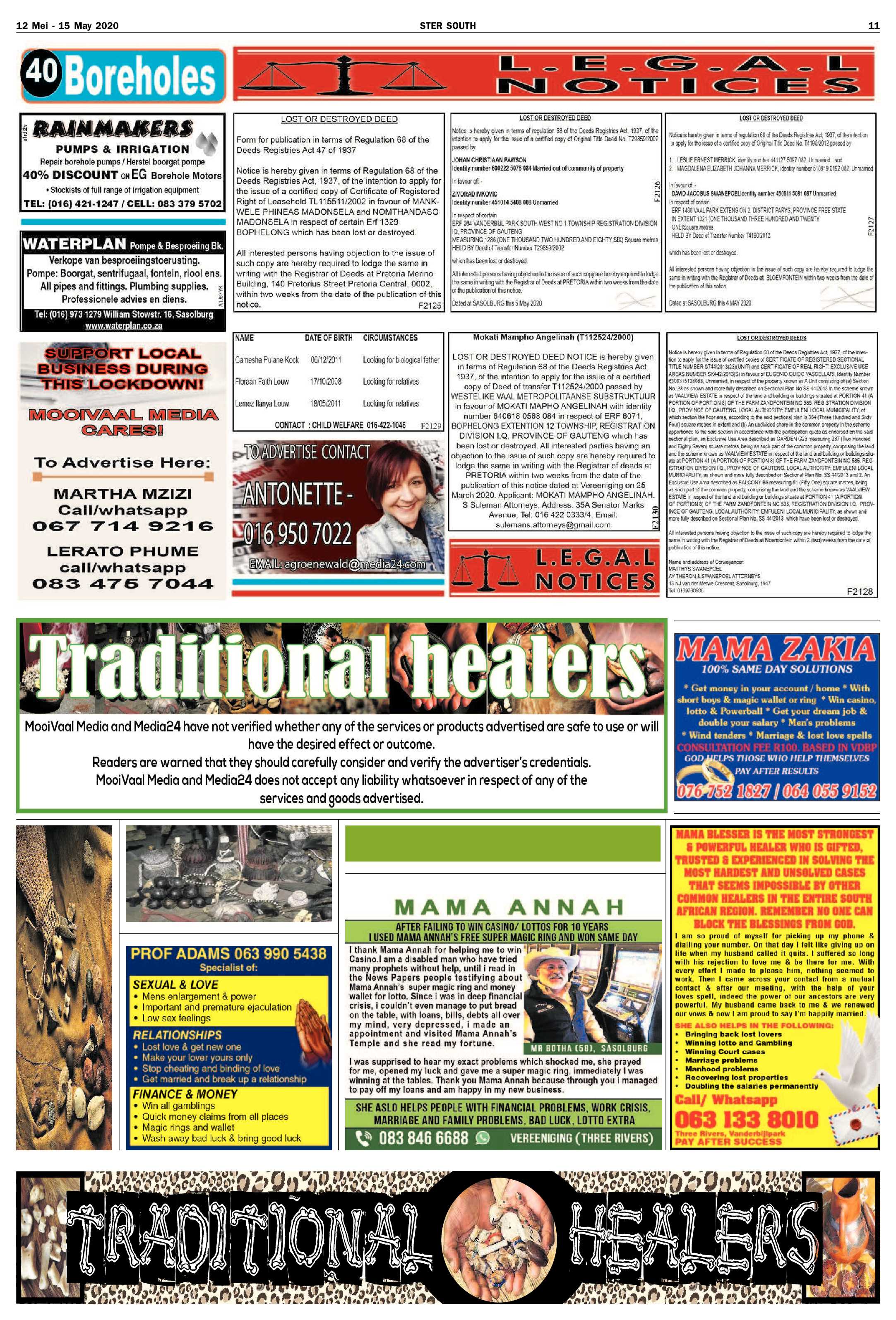 Ster Lockdown Edition 12 May page 11