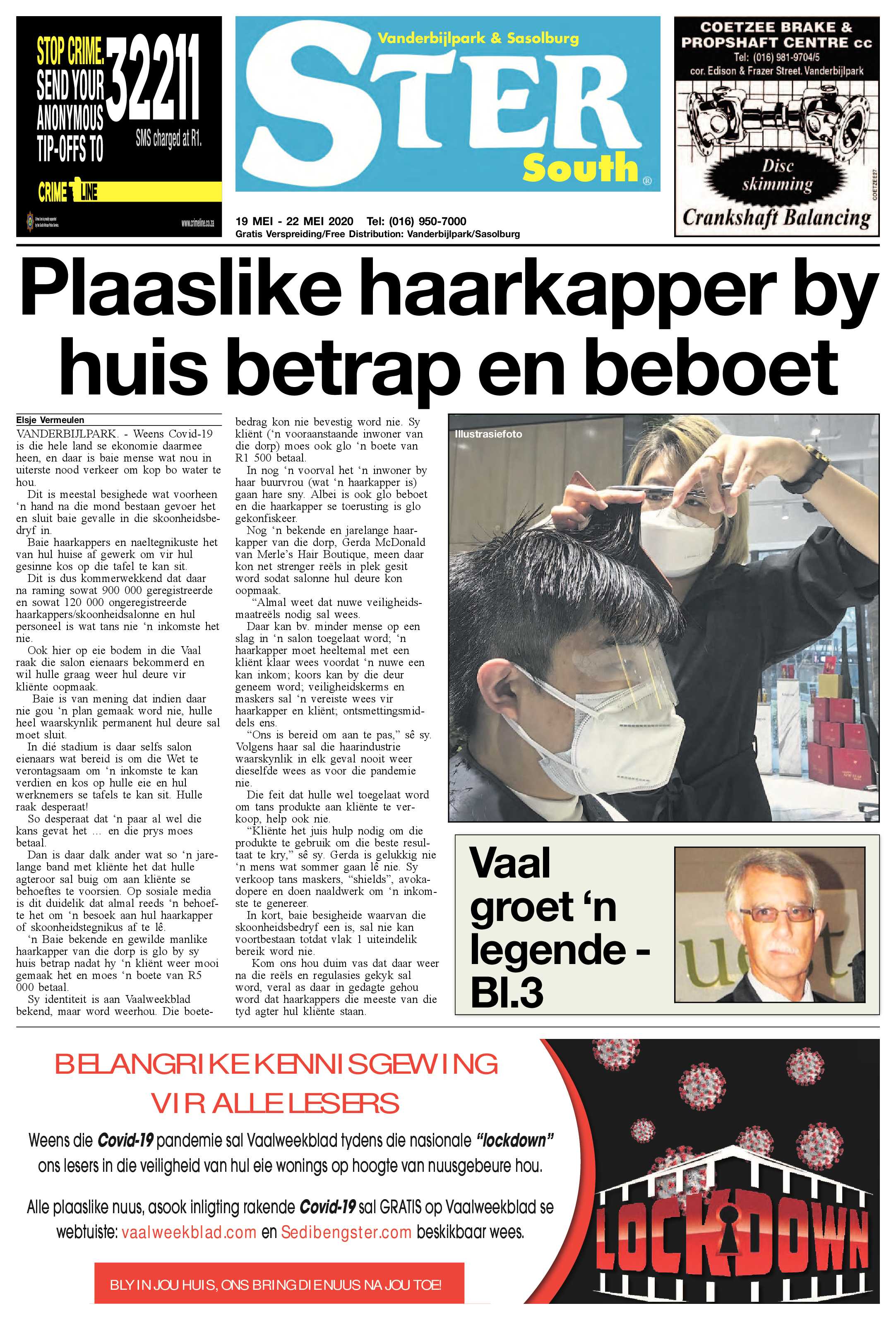 Ster Lockdown Edition 19 May page 1