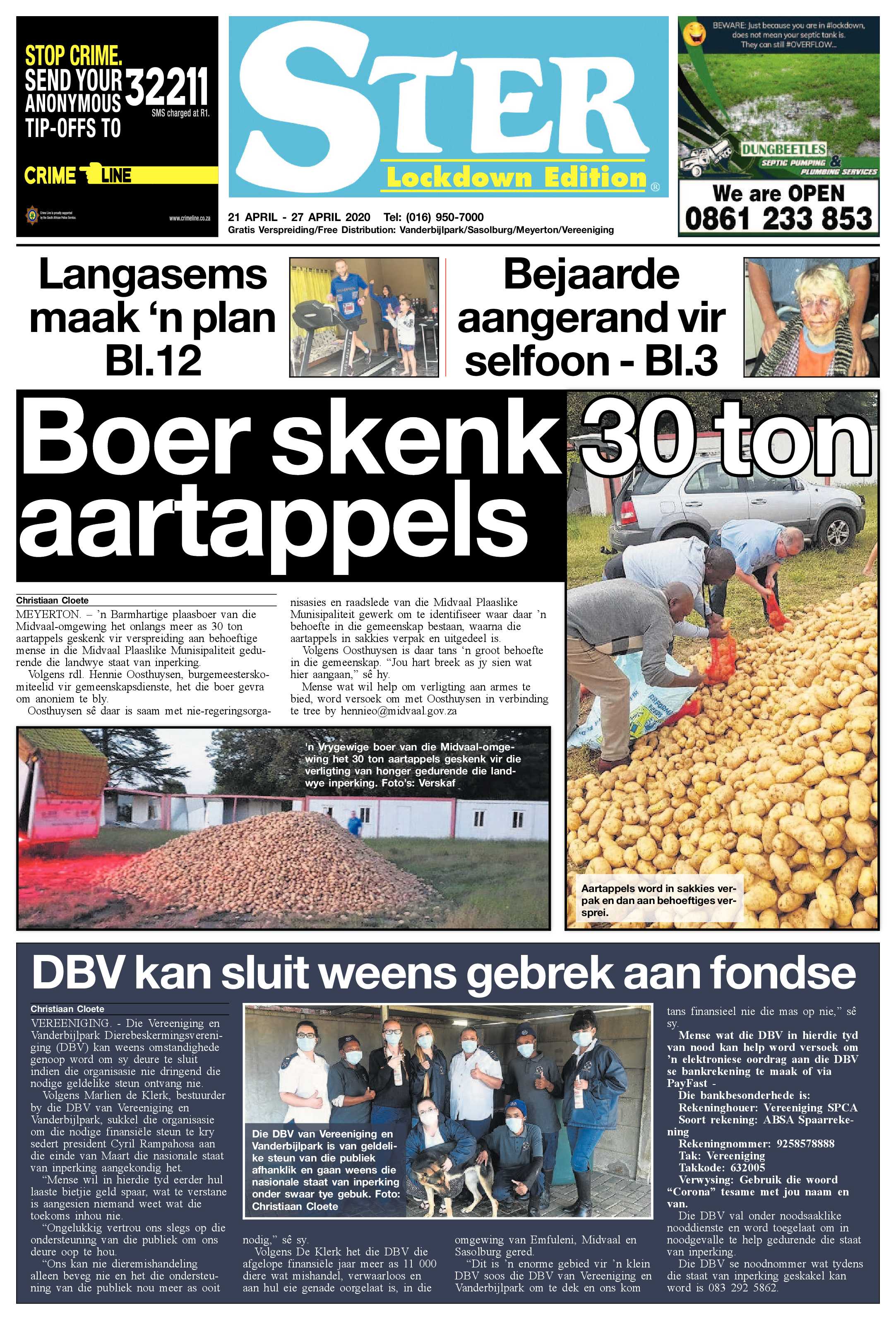 Ster Lockdown Edition 21 April page 1