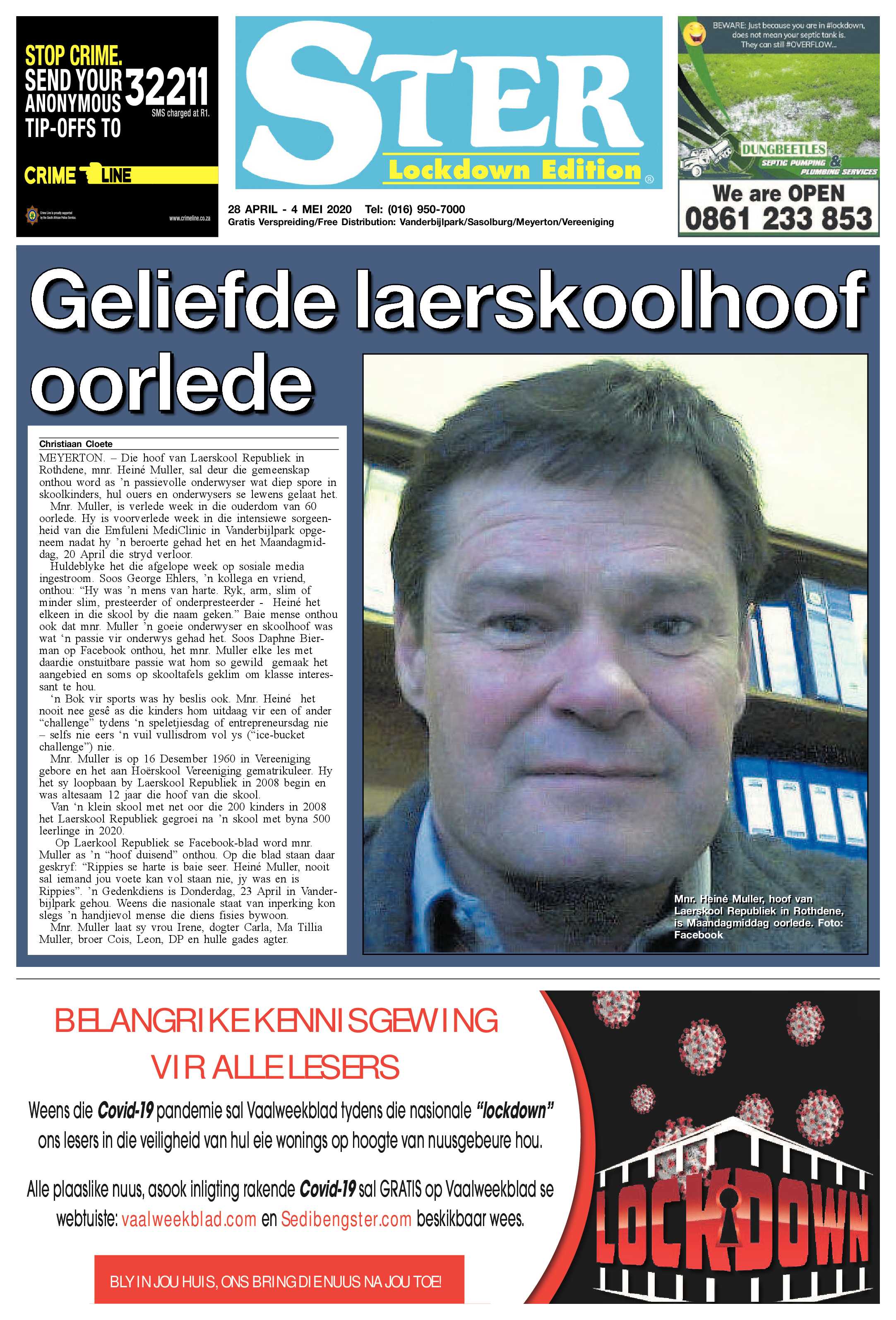 Ster Lockdown Edition 28 April page 1