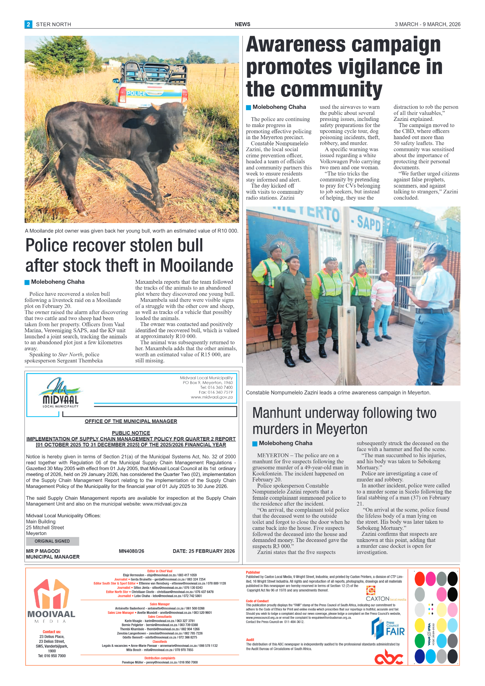 Ster Noord – 3 Maart page 2