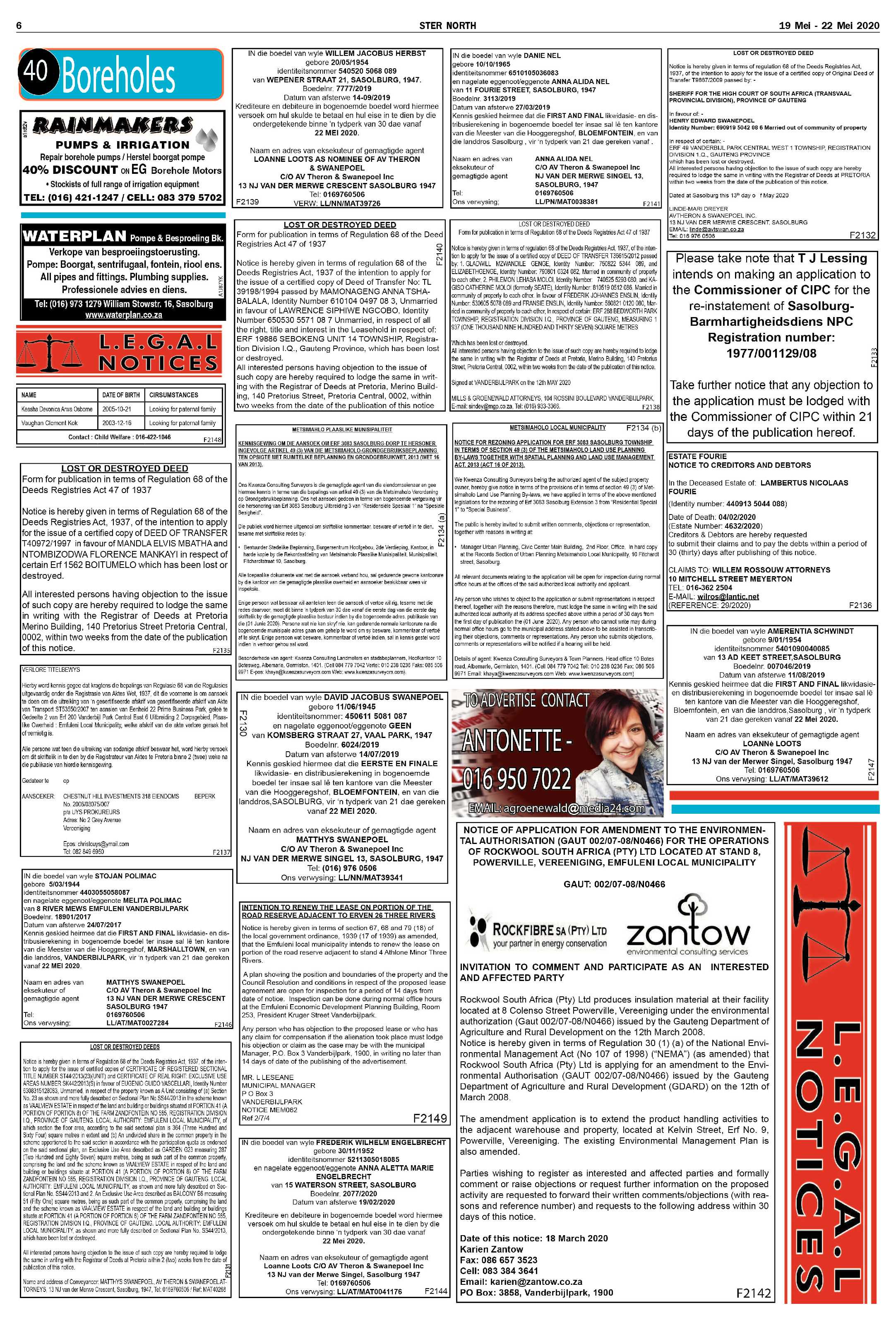 Ster North 19 – 22 May page 6