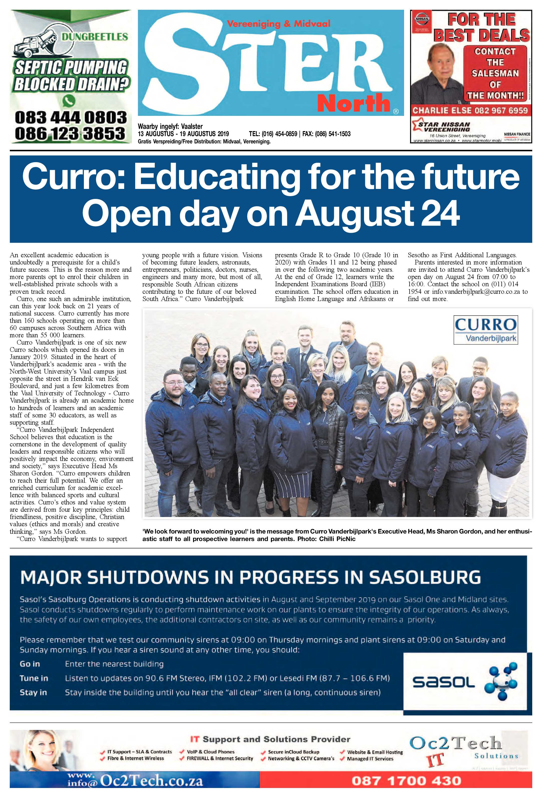 Ster North 13 – 19 Augustus 2019 page 1