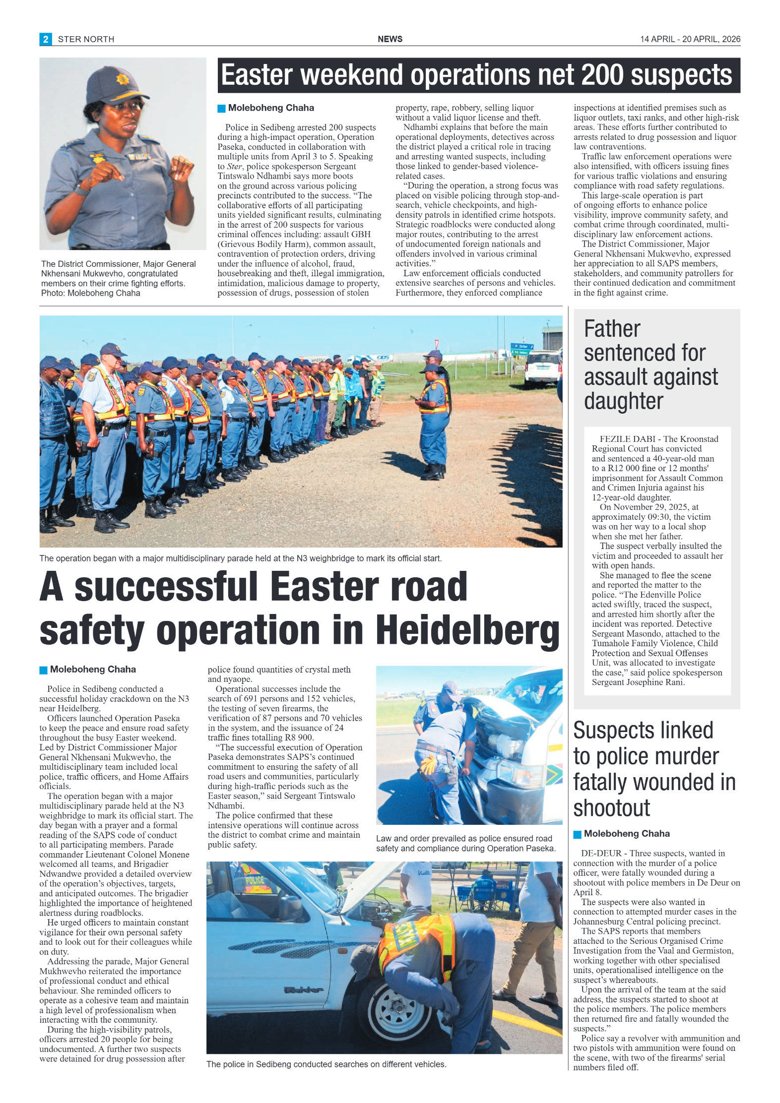 Ster North – 14 April page 2