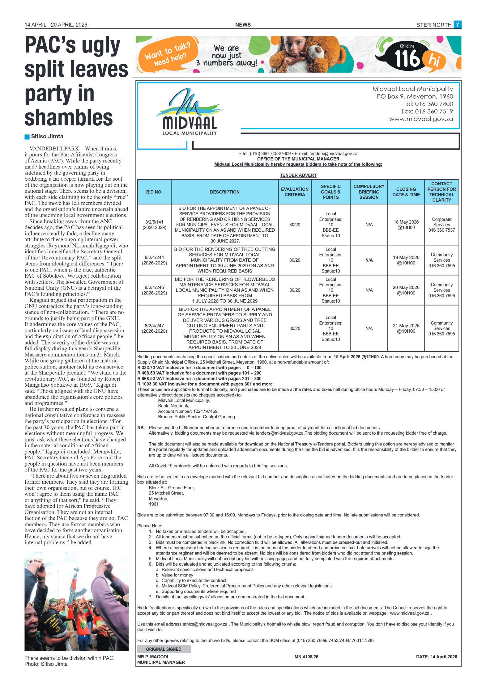 Ster North – 14 April page 7