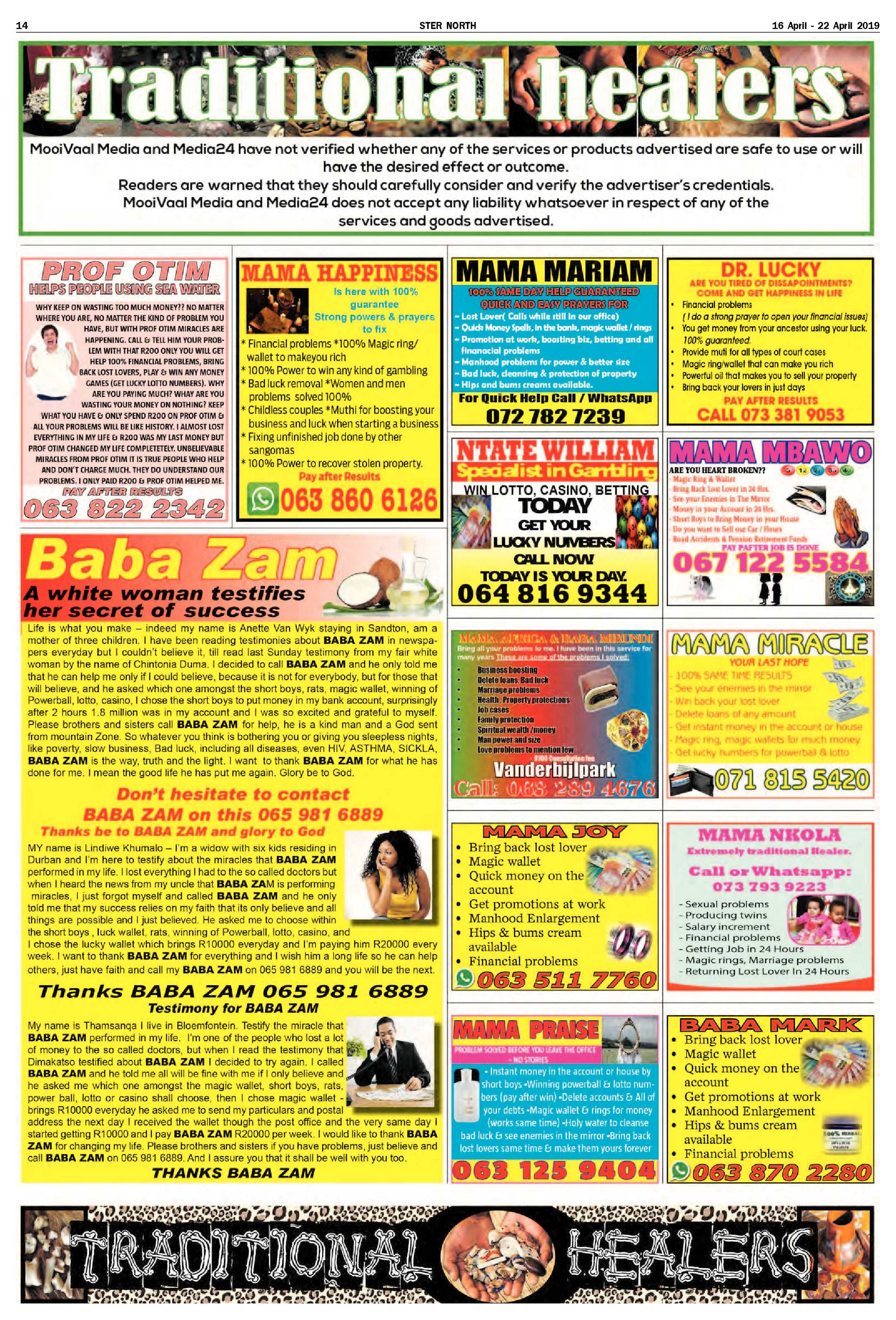 Ster North 16 – 22 April 2019 page 14