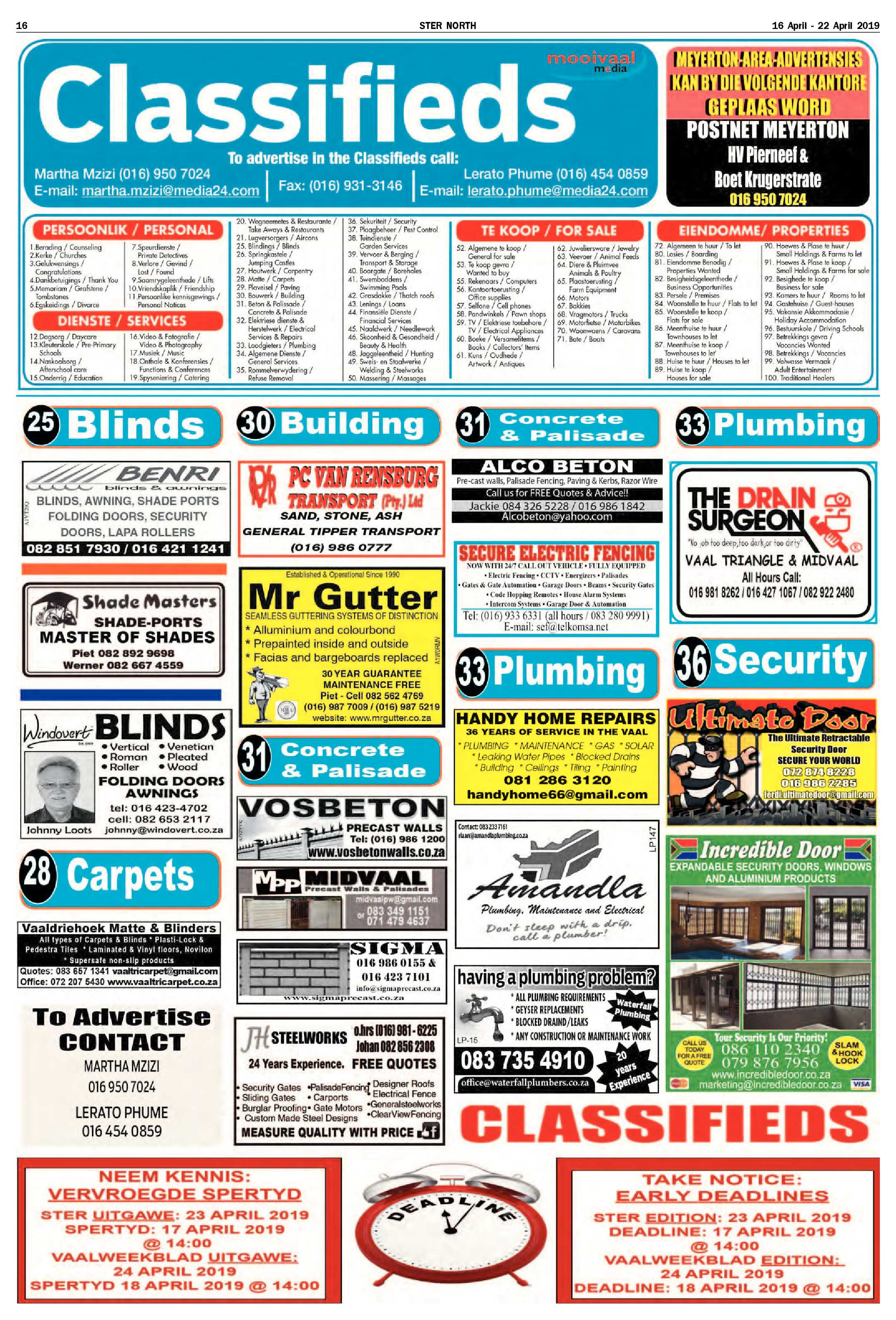 Ster North 16 – 22 April 2019 page 16