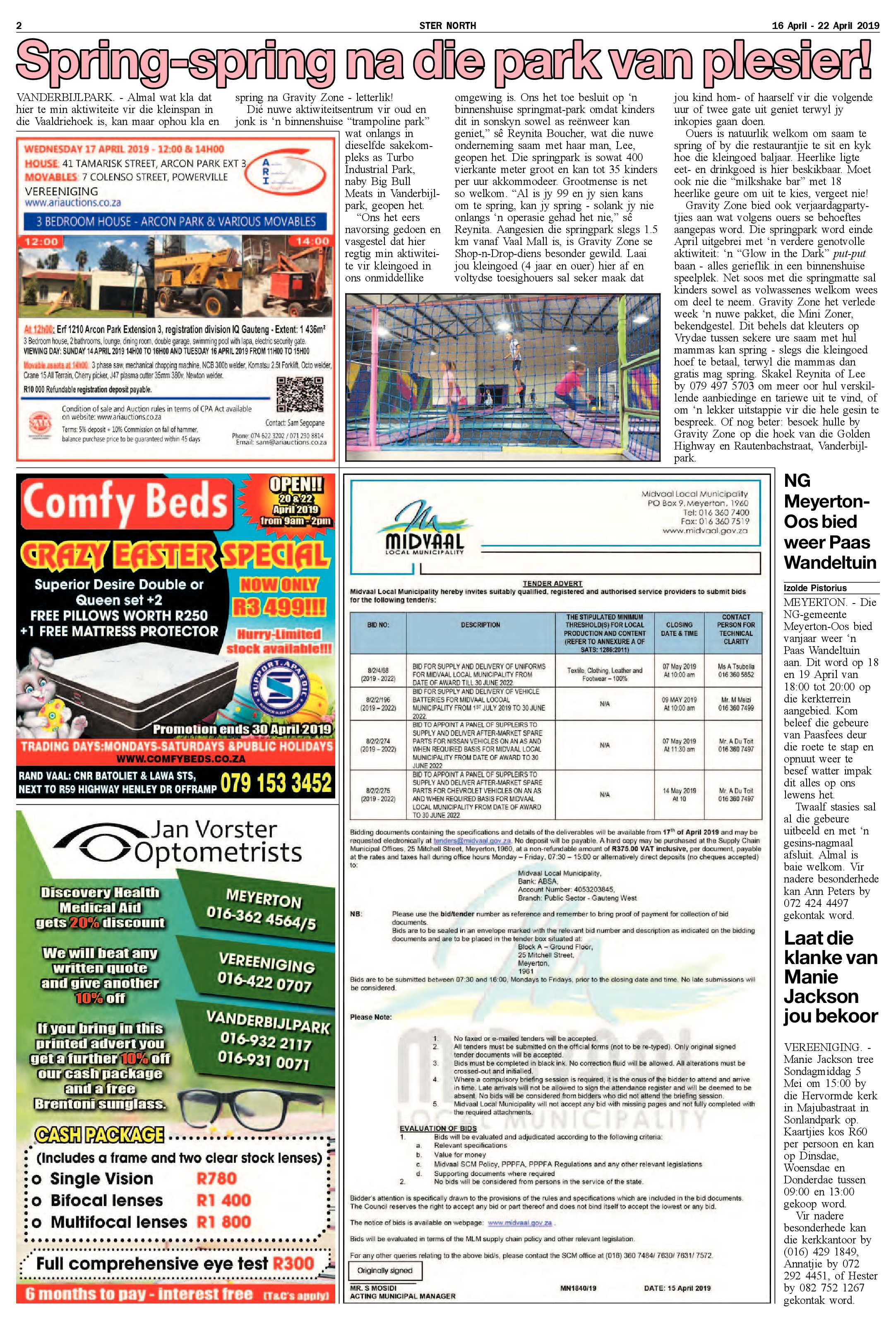 Ster North 16 – 22 April 2019 page 2