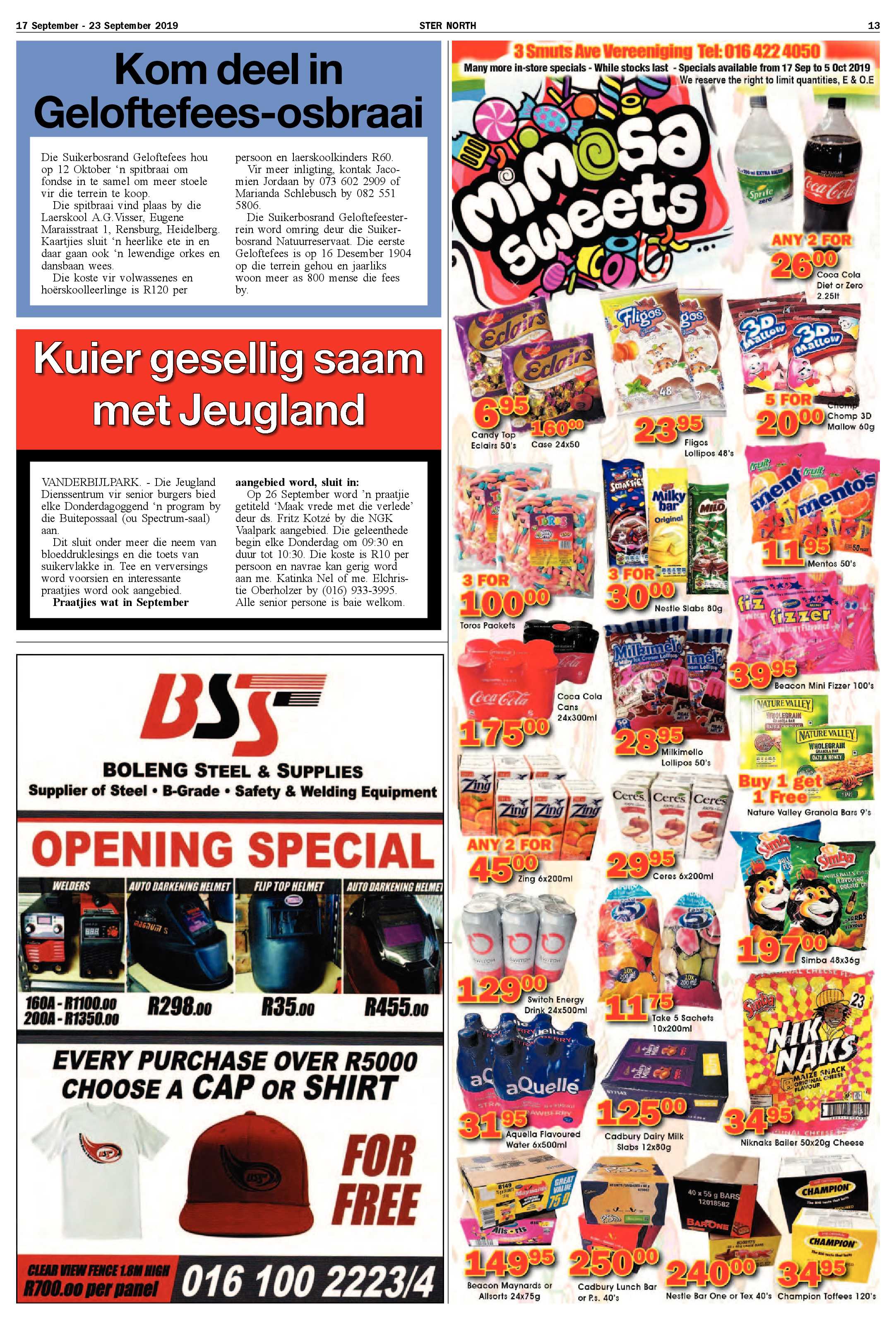 Ster North 17 – 23 September 2019 page 13