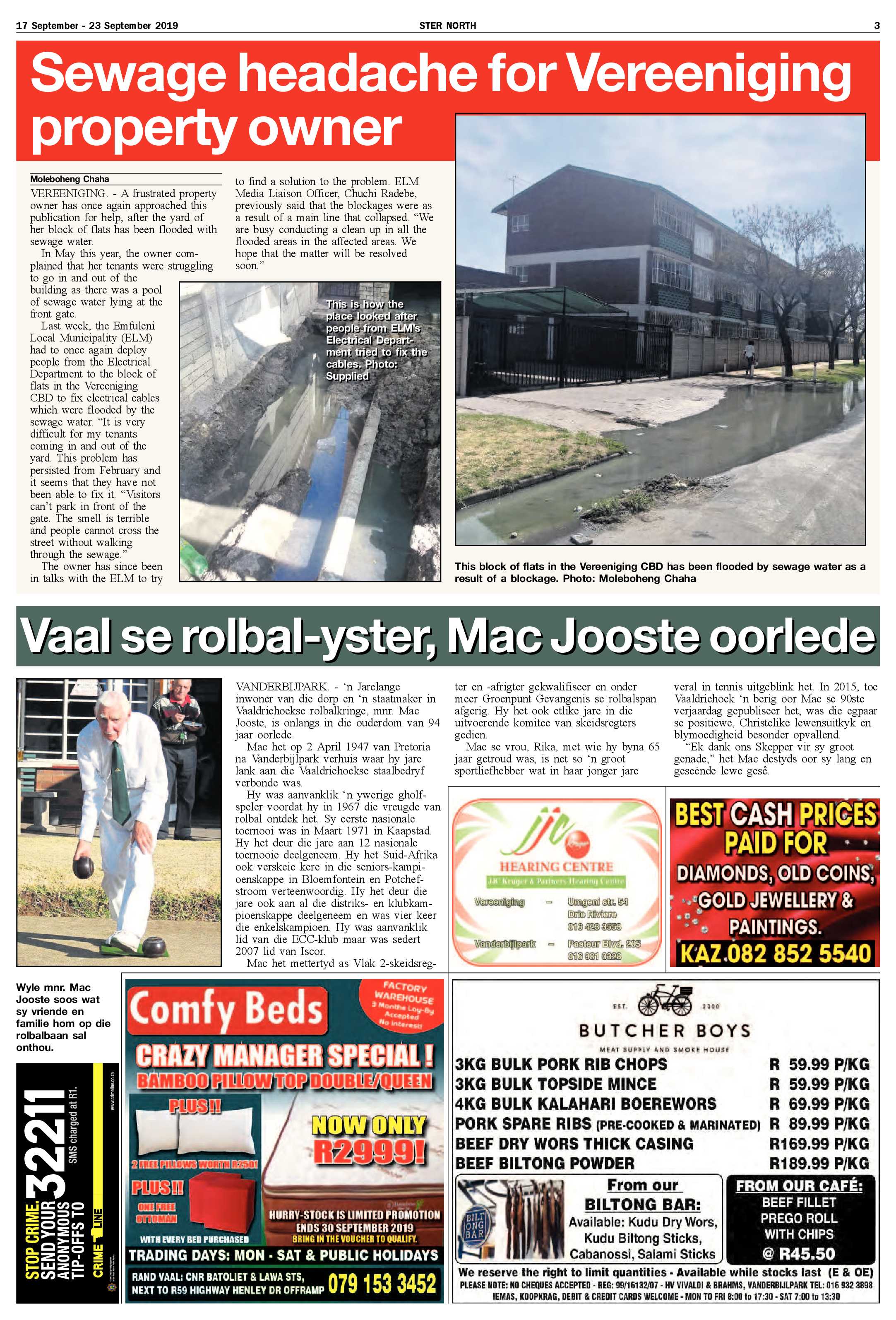 Ster North 17 – 23 September 2019 page 3