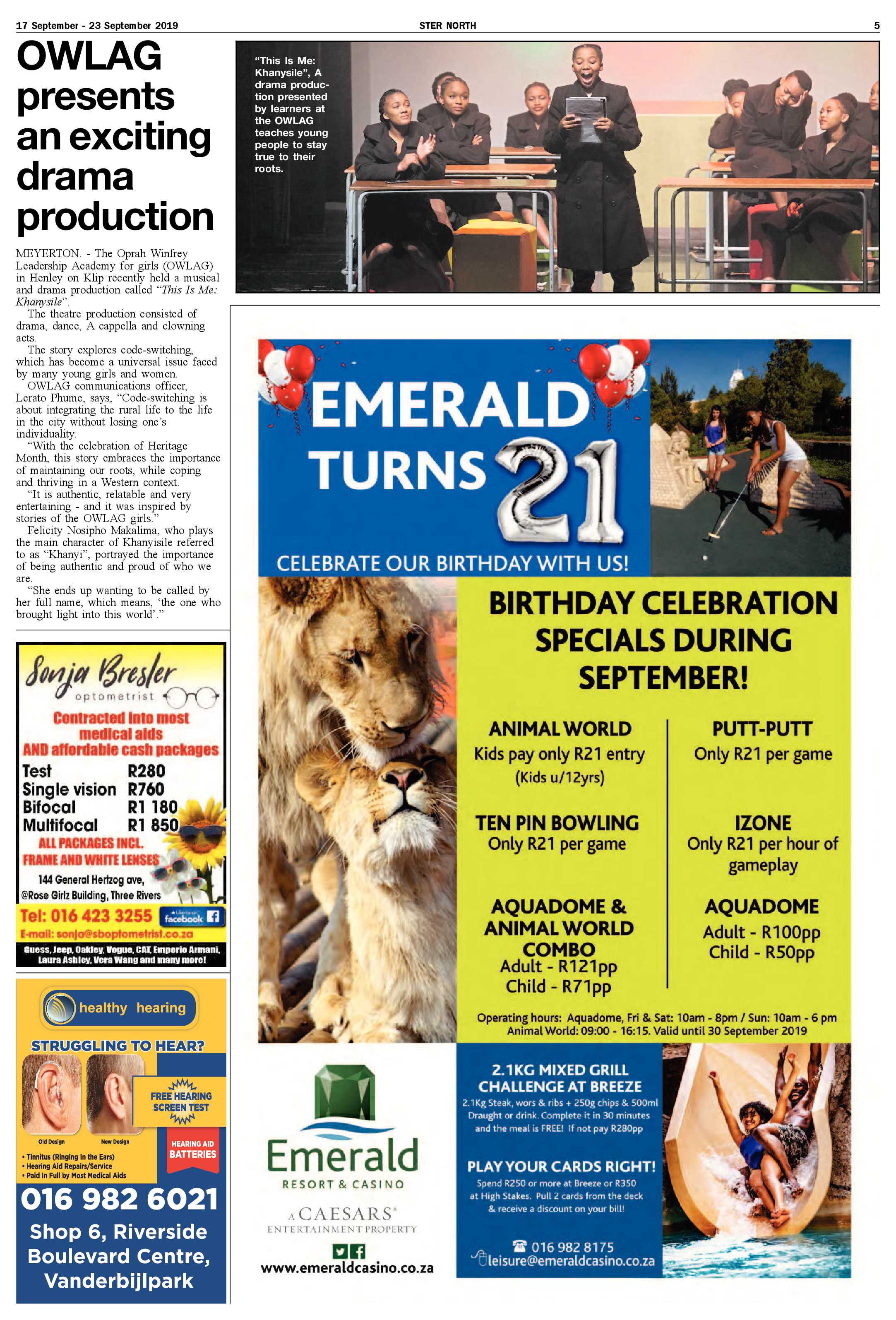 Ster North 17 – 23 September 2019 page 5