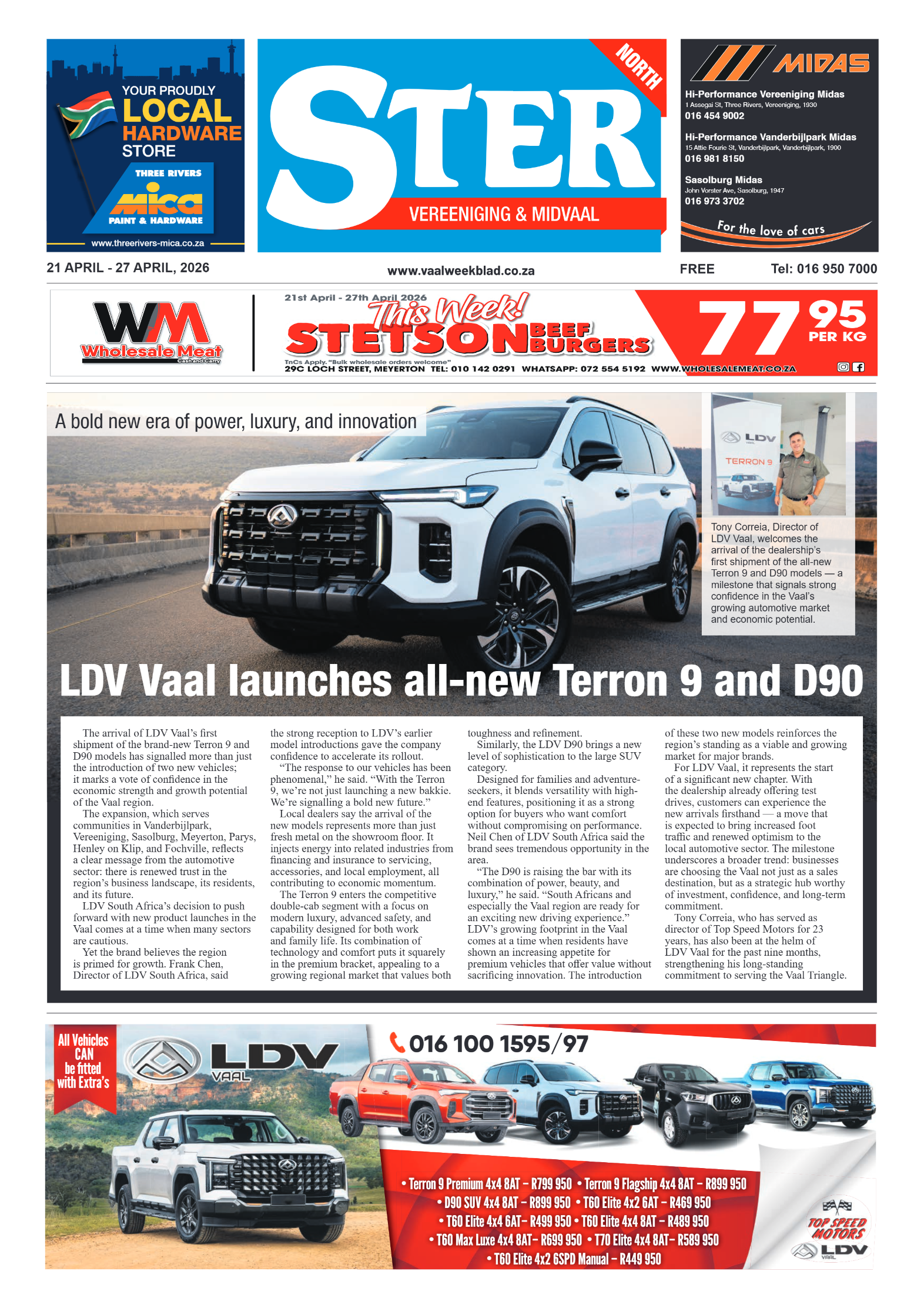 Ster North – 21 April 2026 page 1