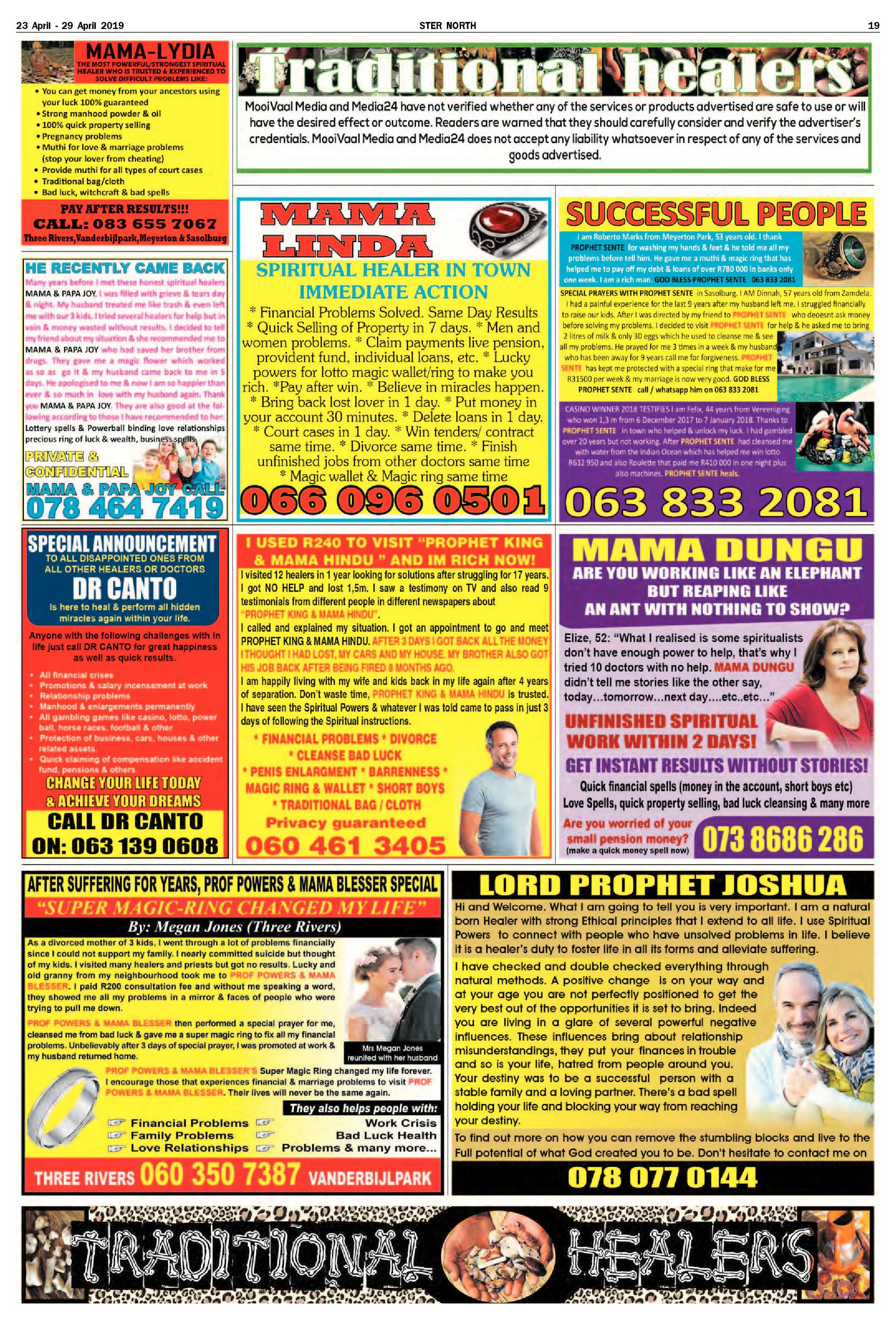 Ster North 23 – 29 April 2019 page 19