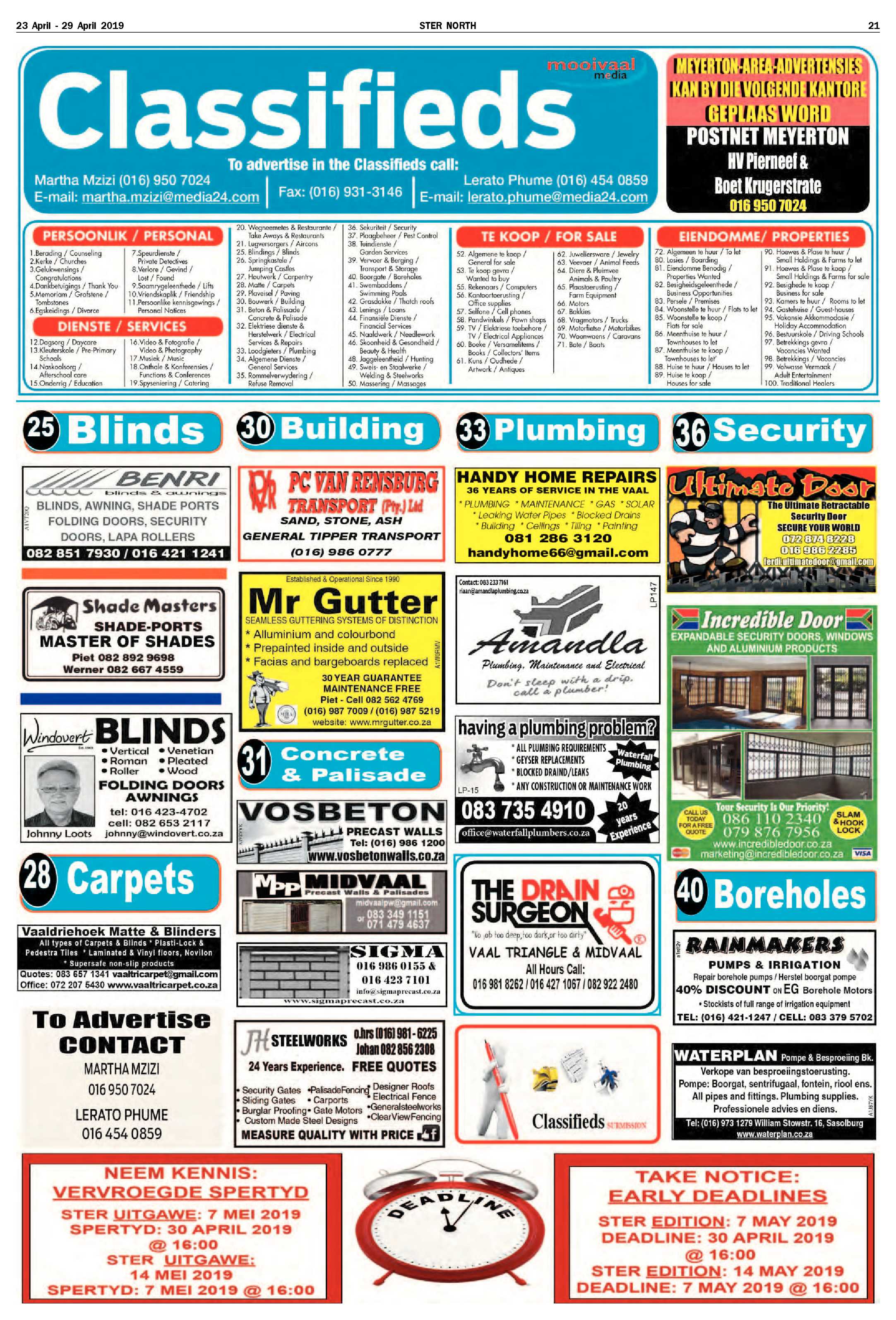 Ster North 23 – 29 April 2019 page 21