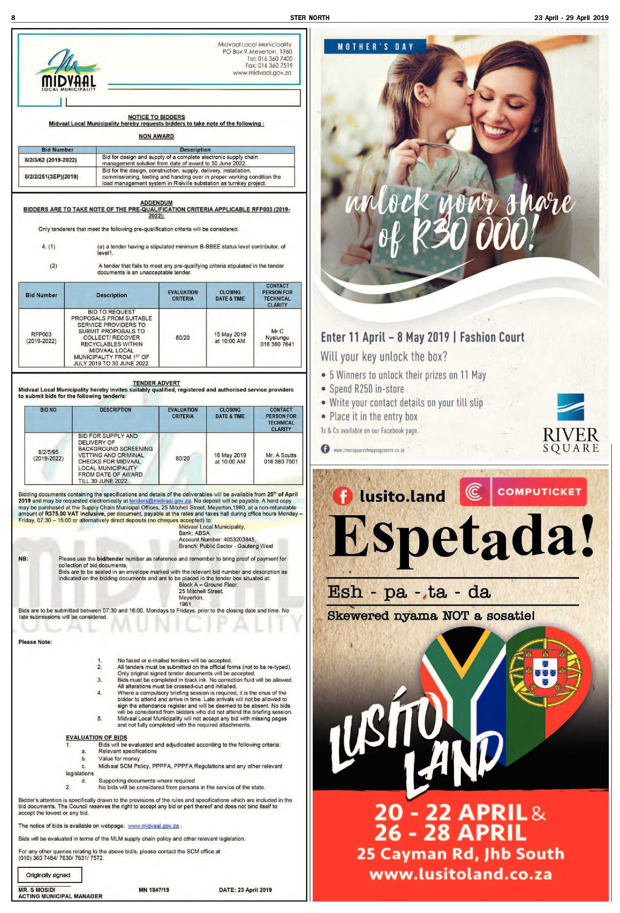 Ster North 23 – 29 April 2019 page 8