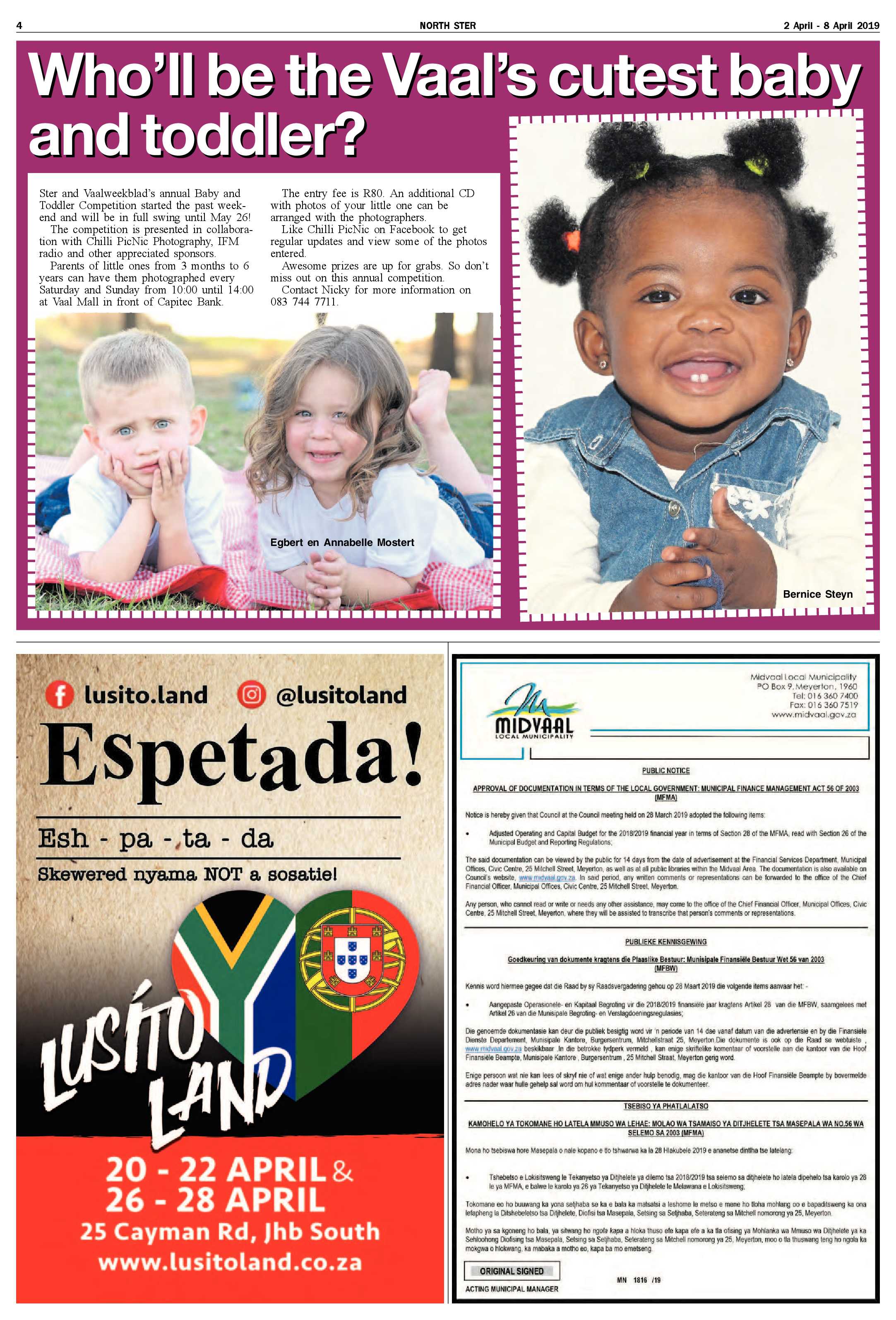 Ster North 2 – 8 April 2019 page 4