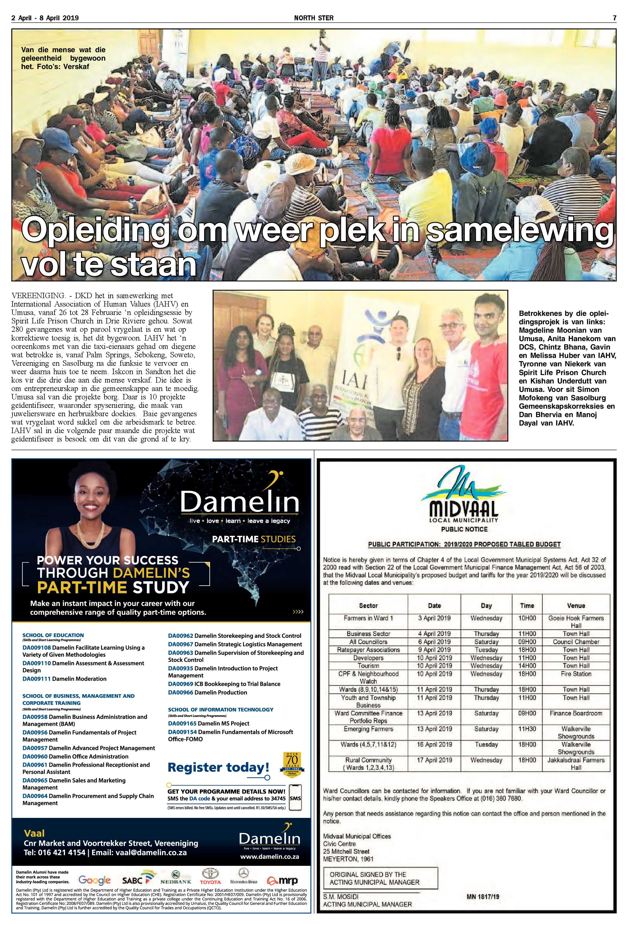 Ster North 2 – 8 April 2019 page 7