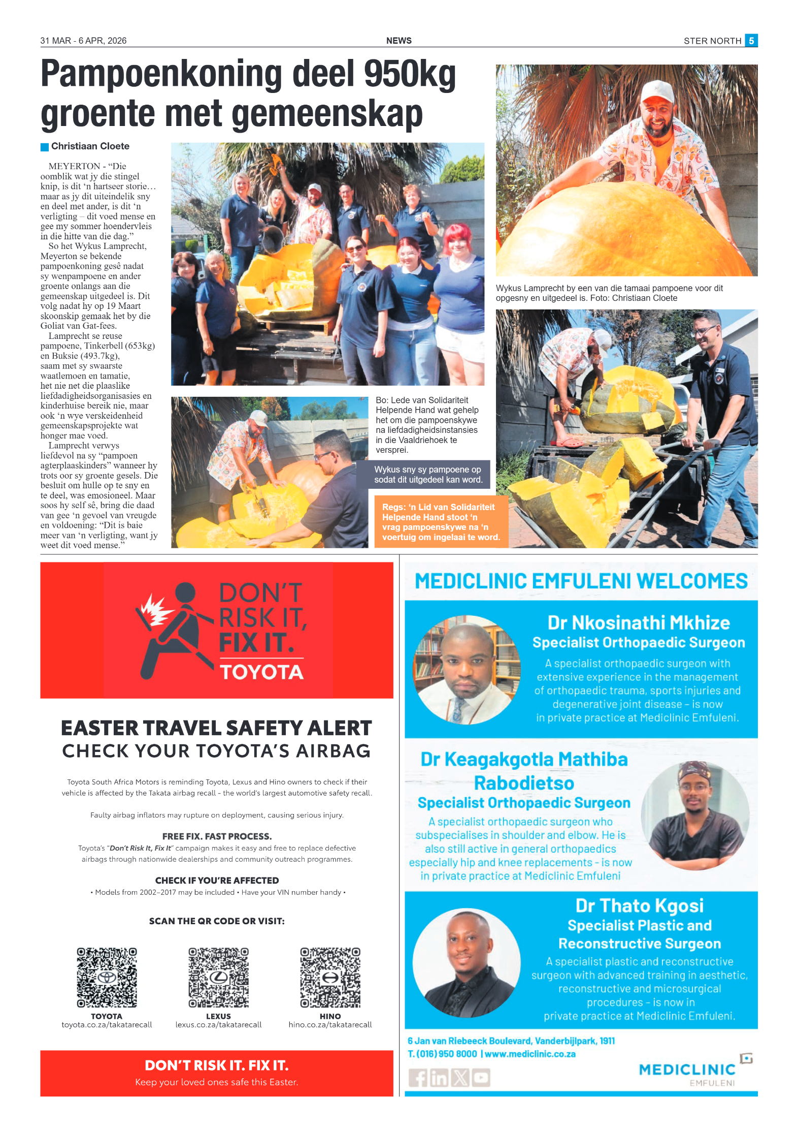 Ster North – 31 March 2026 page 5