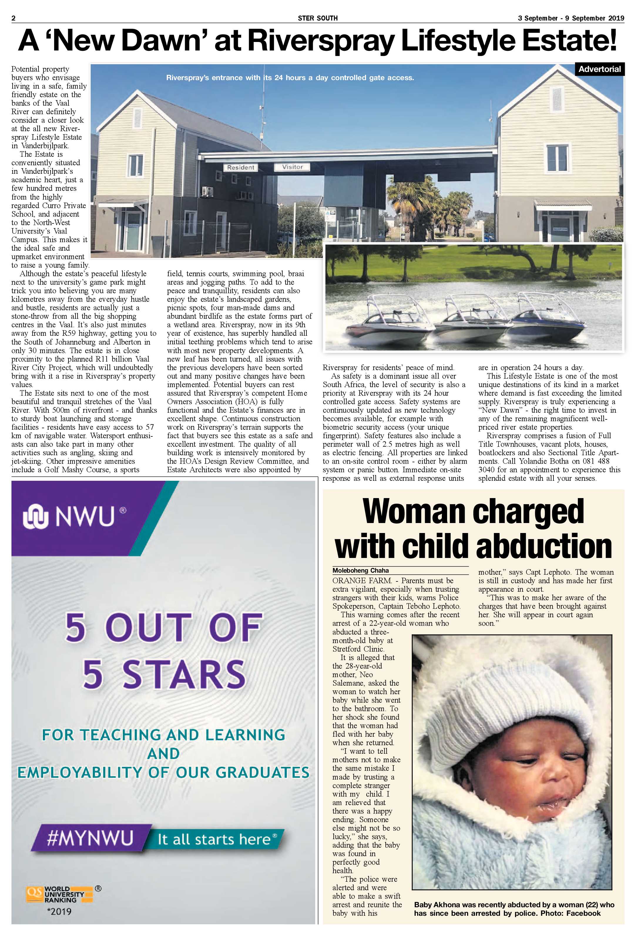 Ster North 3 – 9 September 2019 page 2