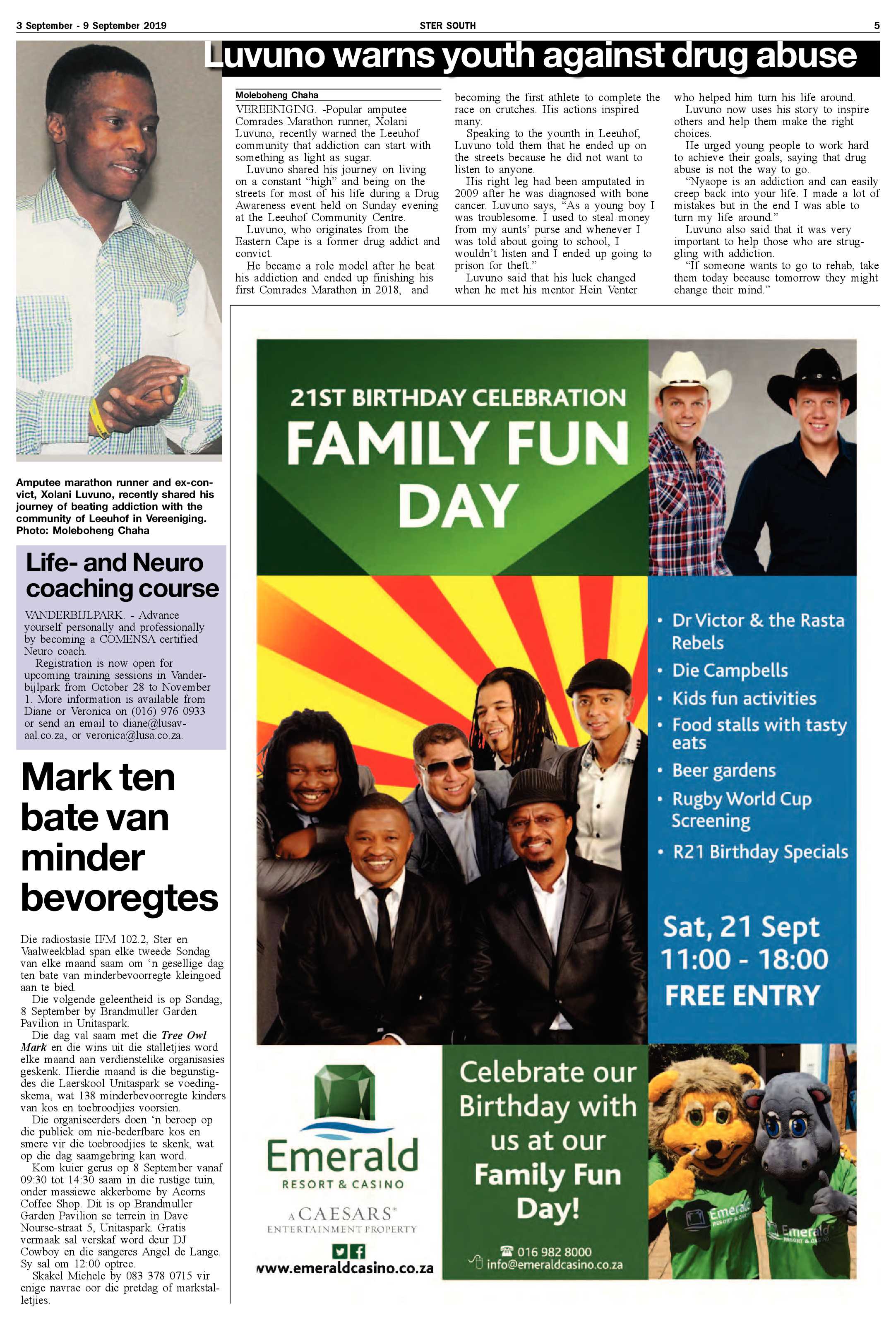 Ster North 3 – 9 September 2019 page 5