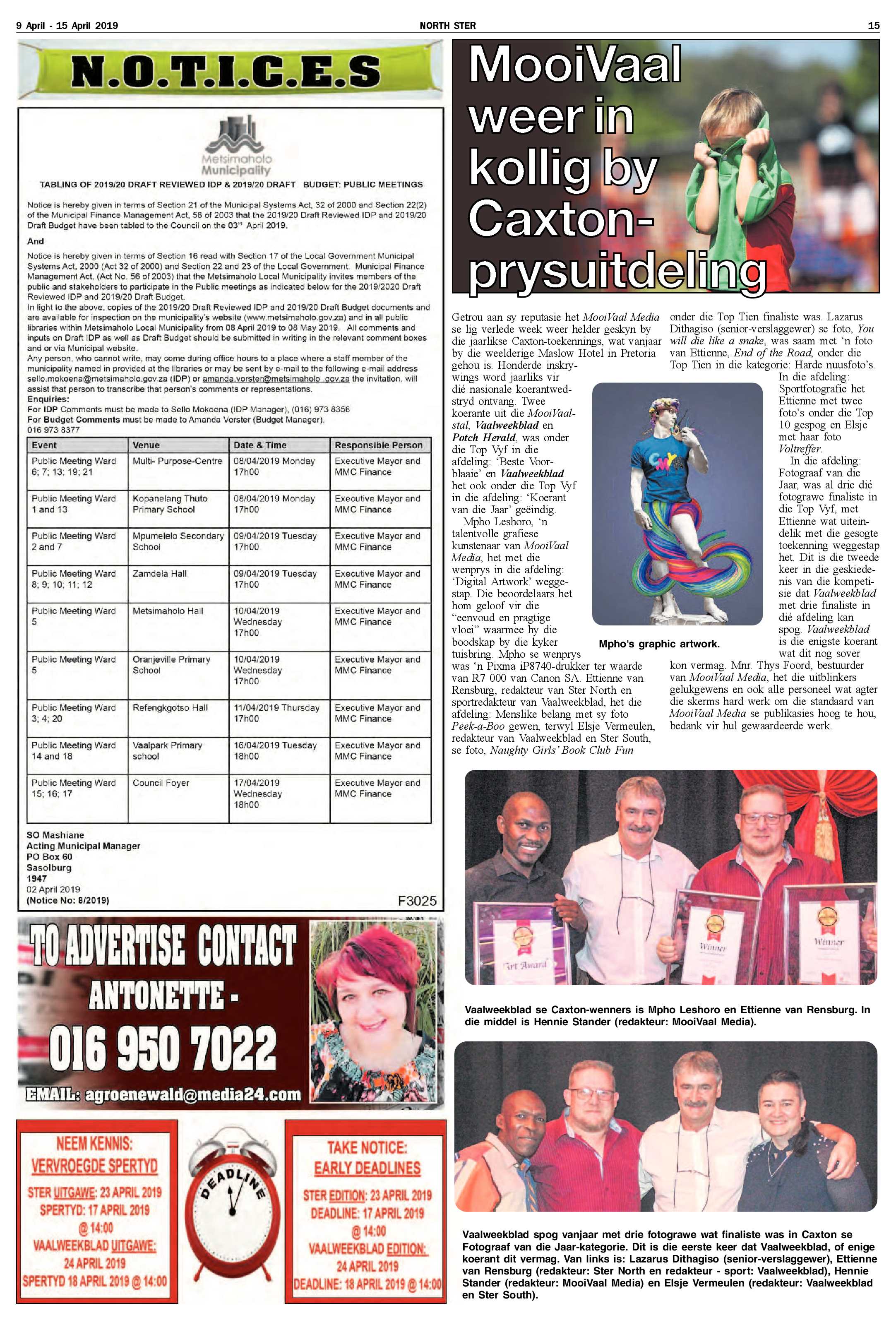 Ster North 9 – 15 April 2019 page 15