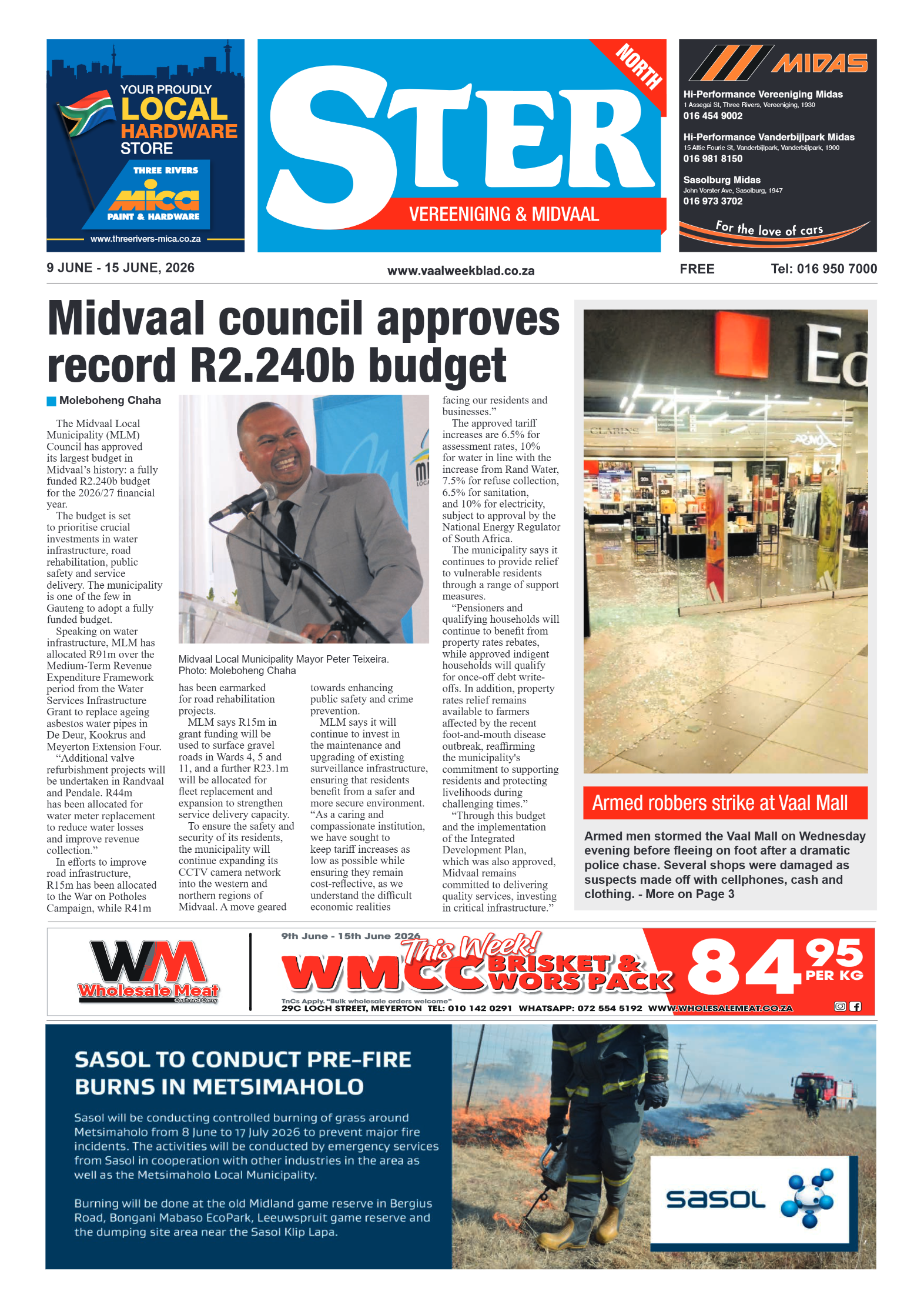 Ster North – 9 June 2026 page 1