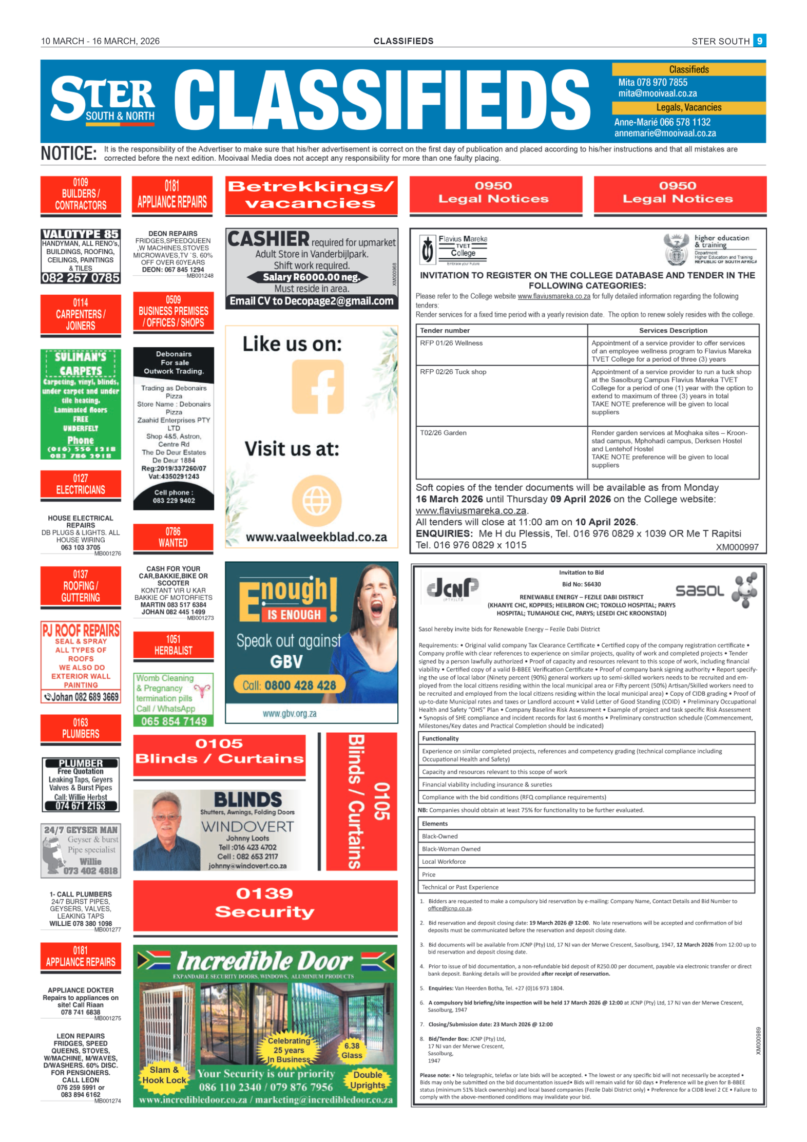 Ster South – 10 March page 9